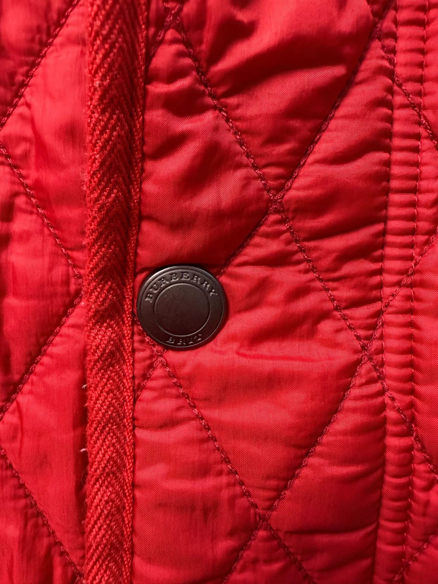 Burberry Burberry Brit Red Quilted Cotton Jacket Size US L / EU 52-54 / 3 - 5 Thumbnail