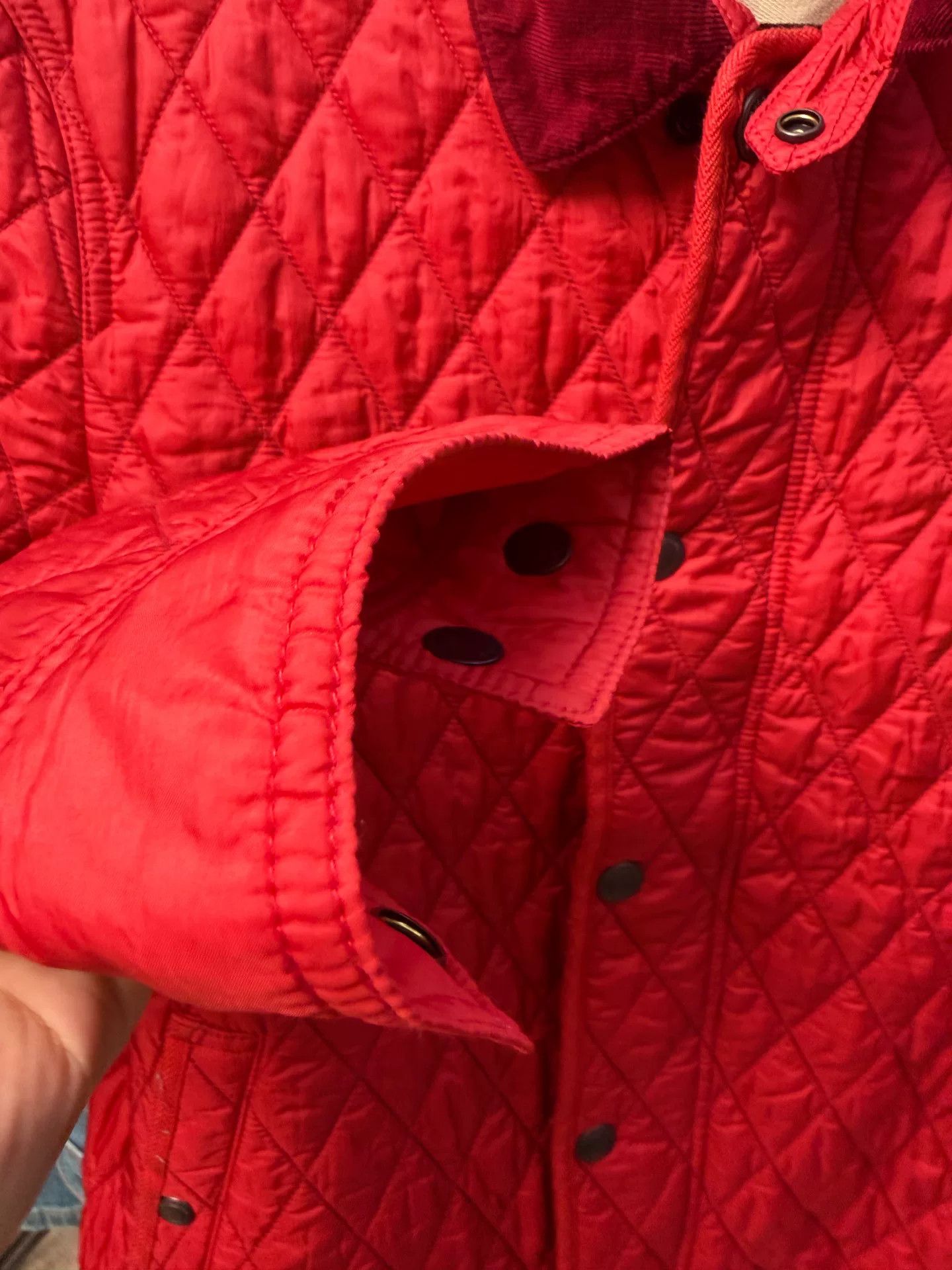 Burberry Burberry Brit Red Quilted Cotton Jacket Size US L / EU 52-54 / 3 - 6 Thumbnail