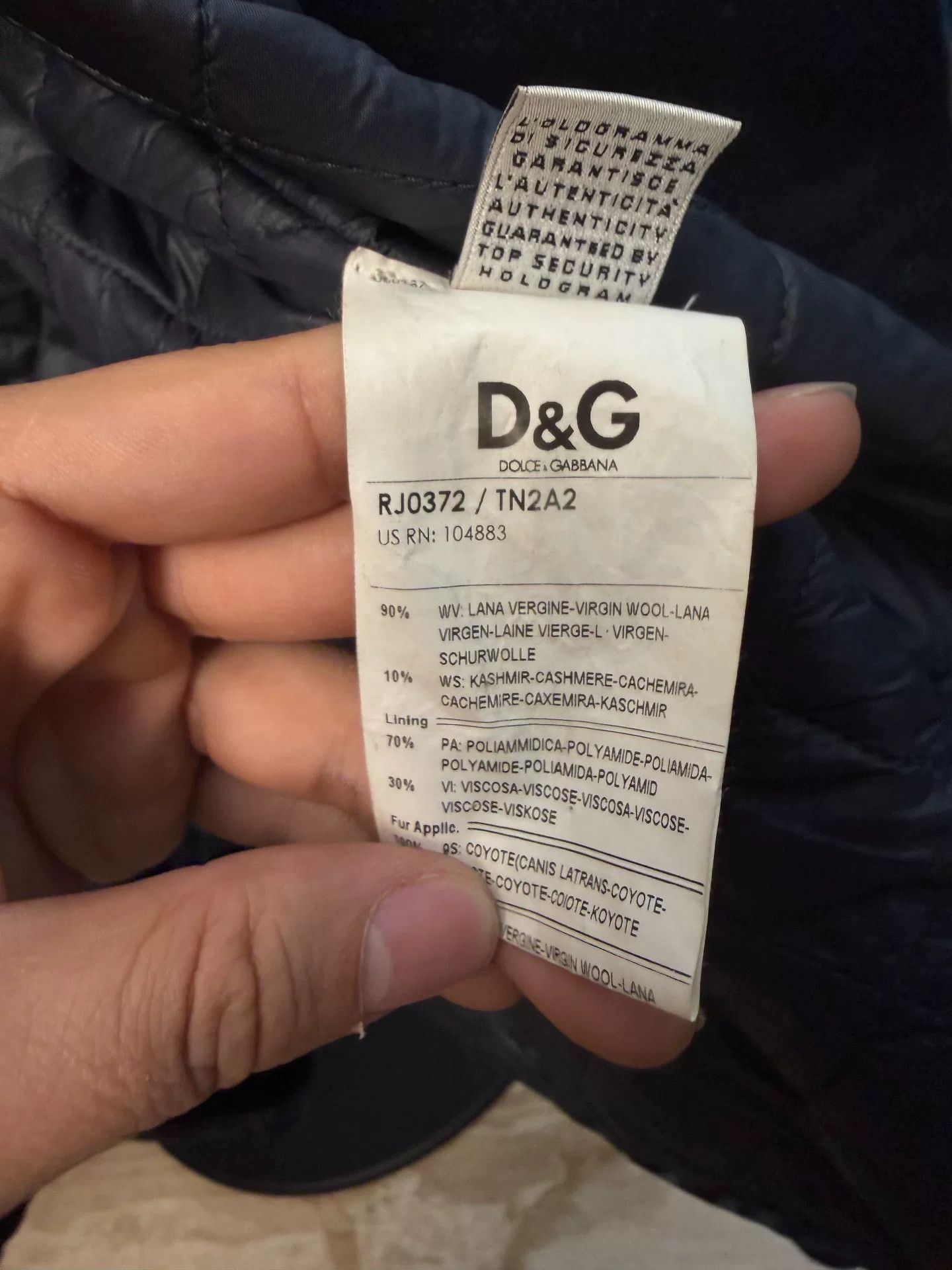 Dolce & Gabbana D&G Dolce&Gabbana Men's Wool Jacket Size US M / EU 48-50 / 2 - 9 Thumbnail