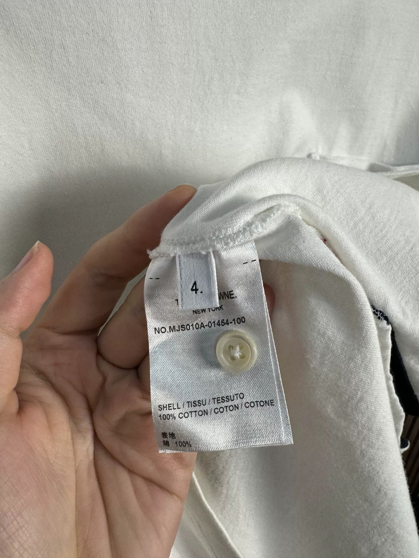 Thom Browne Thom Browne White Short-Sleeve T-Shirt Size US XL / EU 56 / 4 - 4 Thumbnail