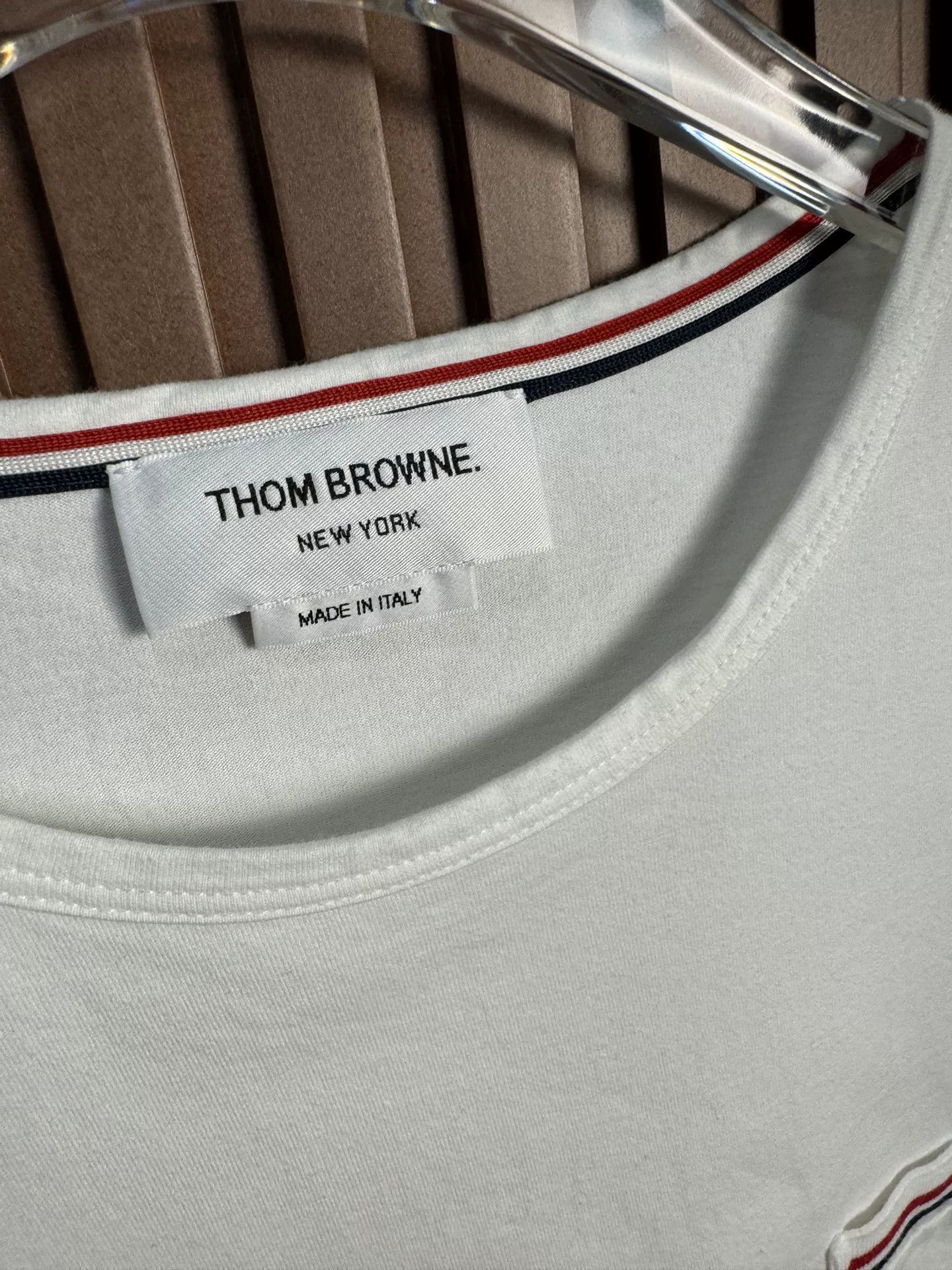 Thom Browne Thom Browne White Short-Sleeve T-Shirt Size US XL / EU 56 / 4 - 2 Thumbnail