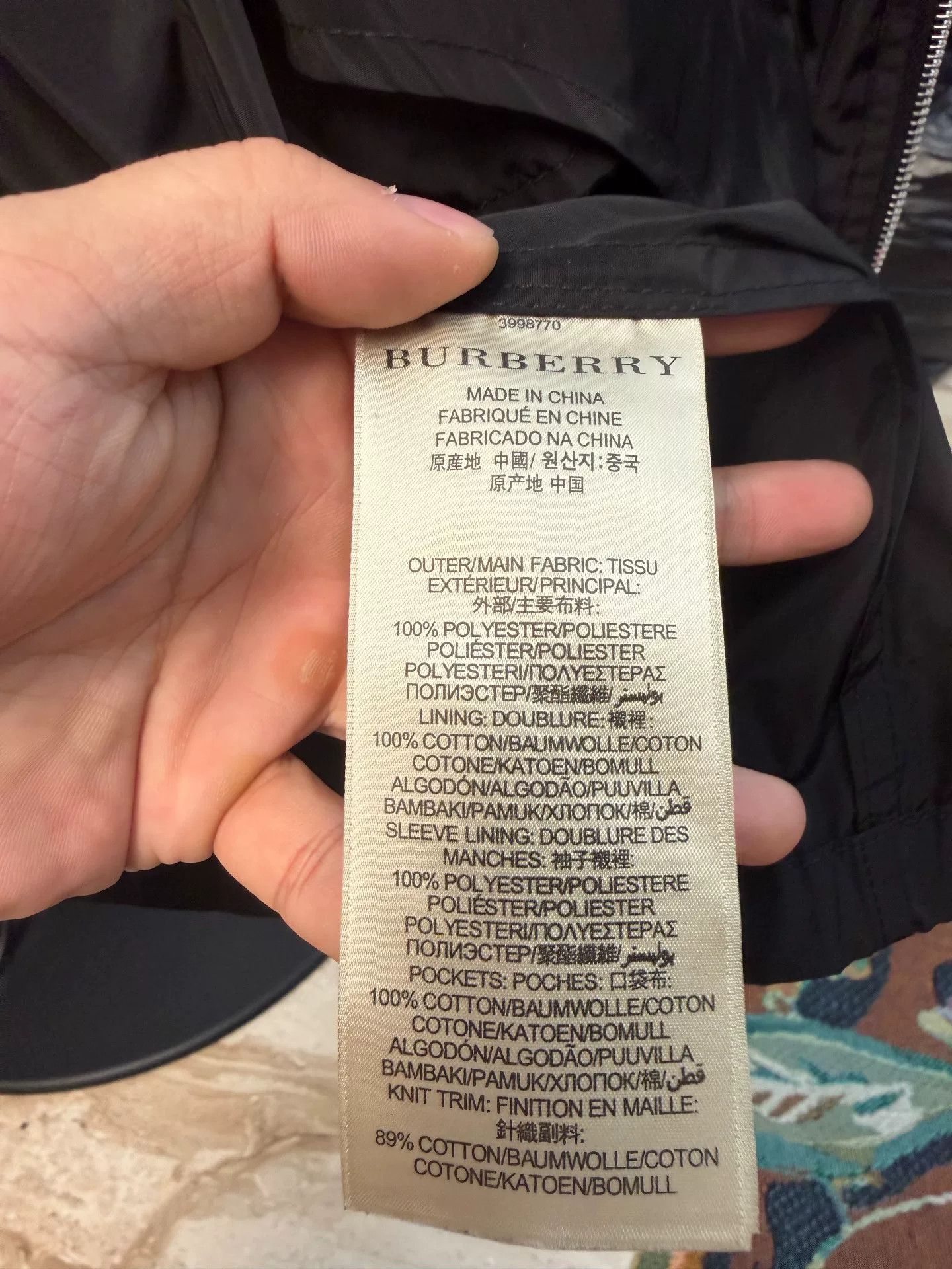 Burberry Burberry Brit Men's Jacket Size US M / EU 48-50 / 2 - 5 Thumbnail