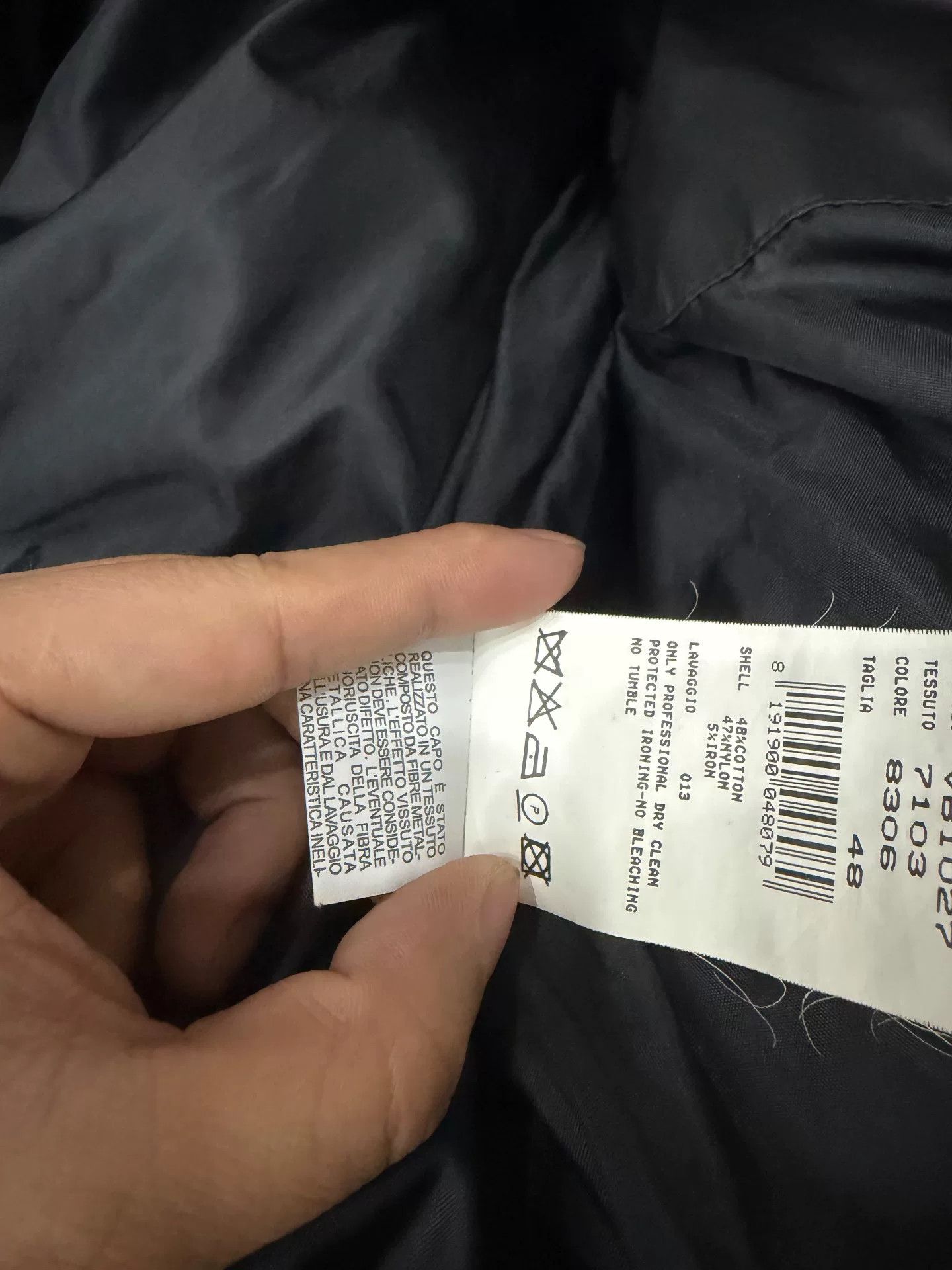 Armani Armani Cotton Padded Jacket Size US M / EU 48-50 / 2 - 6 Thumbnail