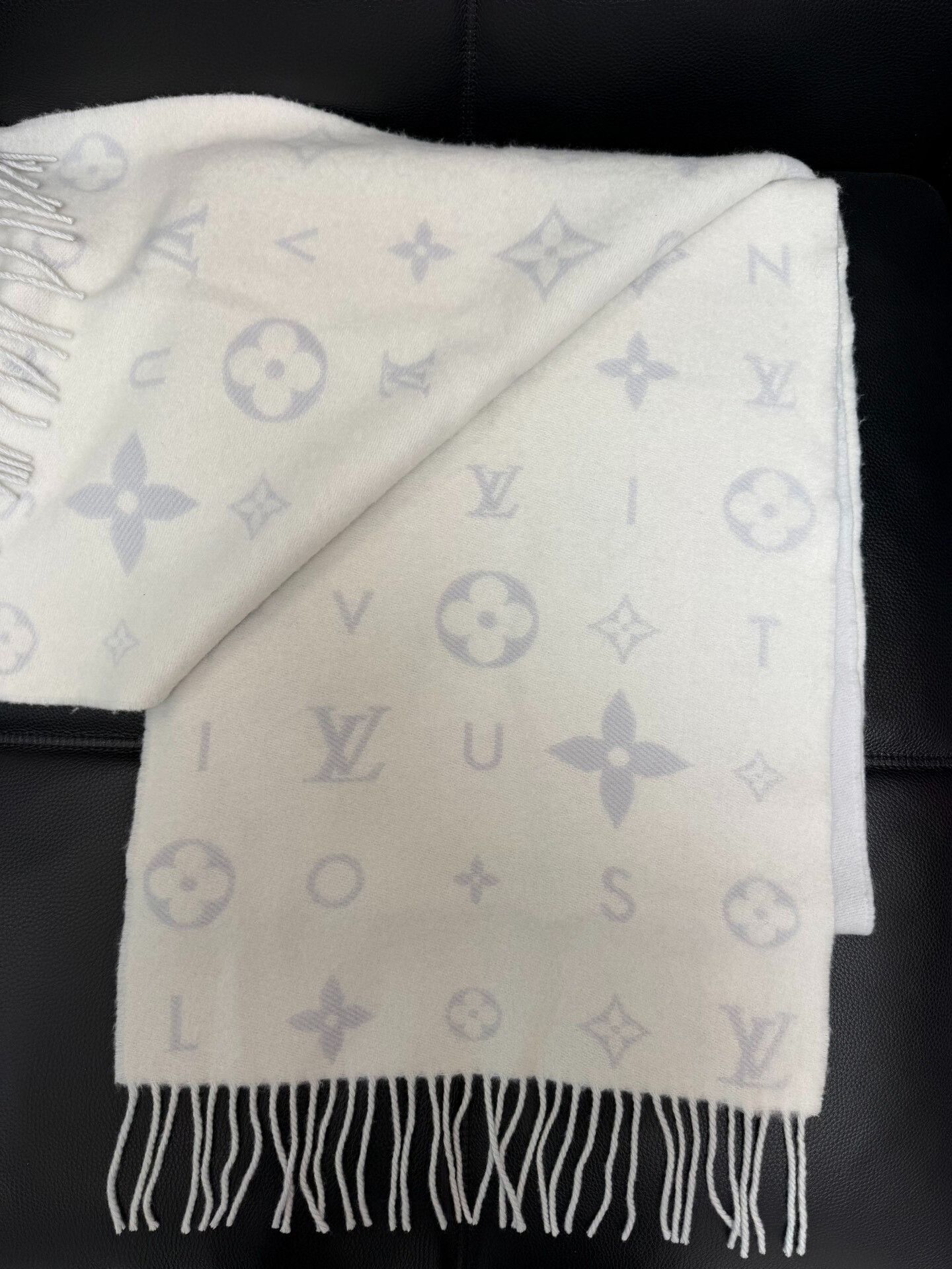 Louis Vuitton LV Small Logo Cashmere Scarf Size ONE SIZE - 2 Thumbnail