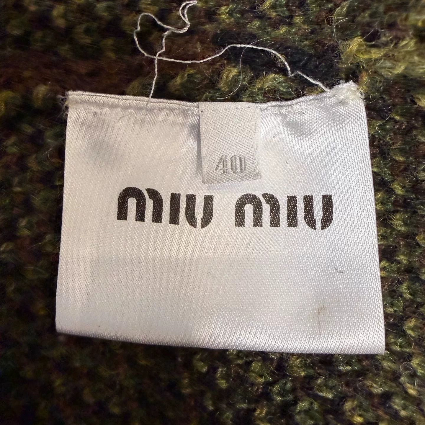 Miu Miu Miu Miu Camouflage Diamond Wool Cardigan Size S / US 4 / IT 40 - 5 Thumbnail