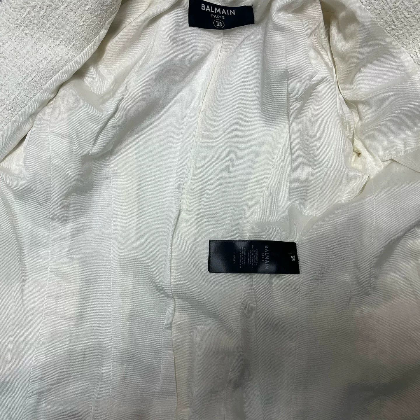 Balmain Balmain White Gold Button Lapel Blazer 38 Size S / US 4 / IT 40 - 3 Thumbnail