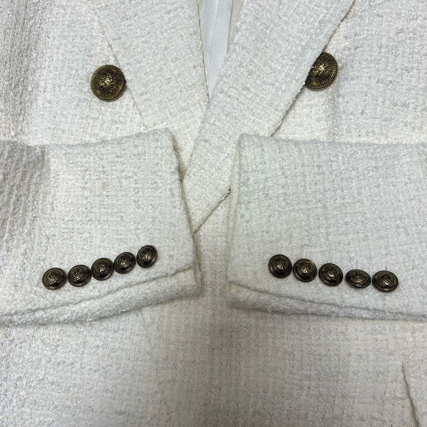 Balmain Balmain White Gold Button Lapel Blazer 38 Size S / US 4 / IT 40 - 5 Thumbnail