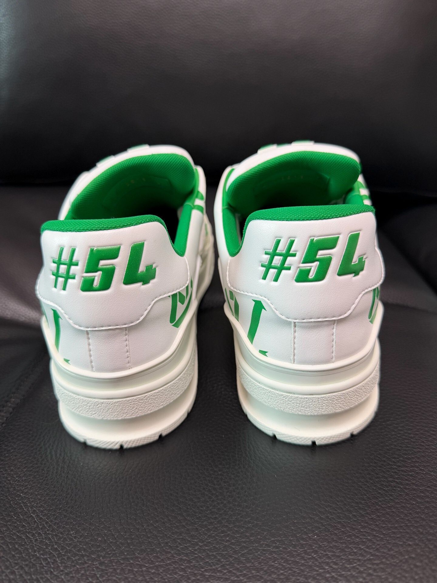Louis Vuitton LV Trainer White Green Eco Series Size US 8 / EU 41 - 5 Thumbnail