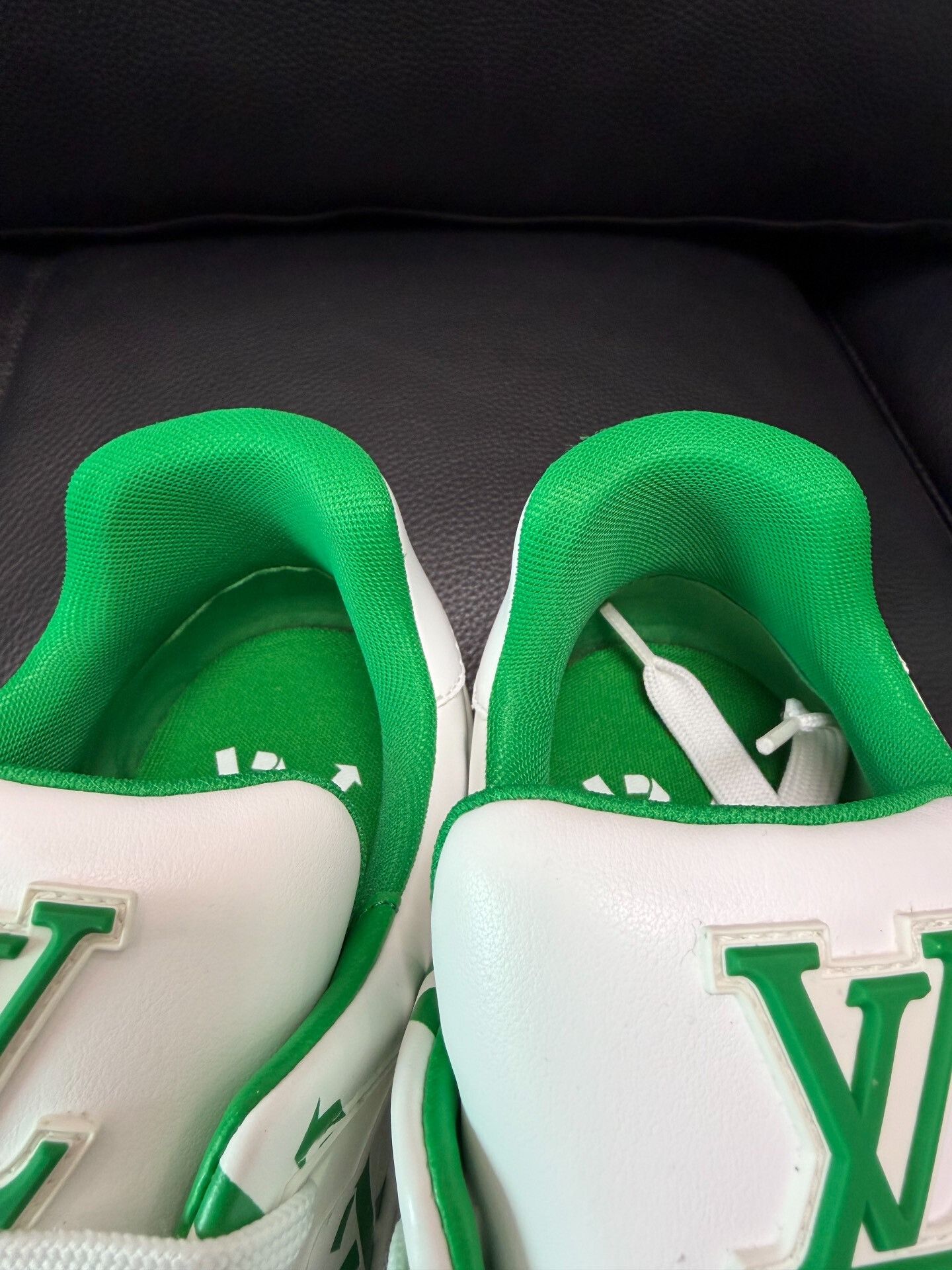 Louis Vuitton LV Trainer White Green Eco Series Size US 8 / EU 41 - 3 Thumbnail