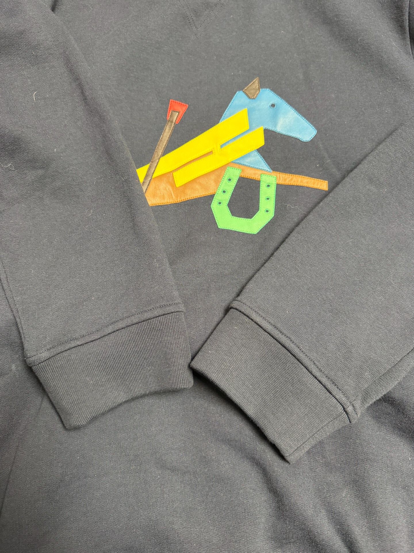 Hermes Hermes Patchwork Pony Sweatshirt Size US L / EU 52-54 / 3 - 4 Thumbnail