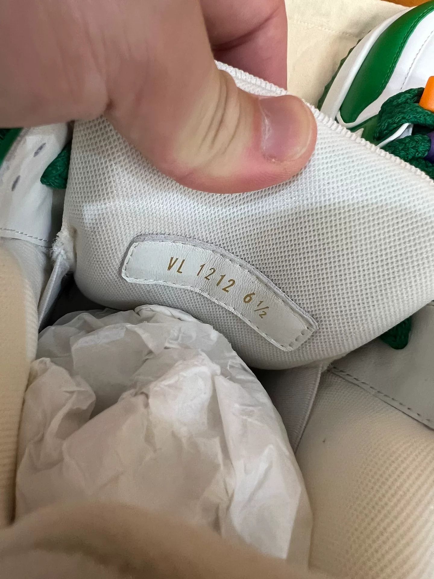 Louis Vuitton Louis Vuitton Trainer Max White Green Size US 7.5 / EU 40-41 - 6 Thumbnail