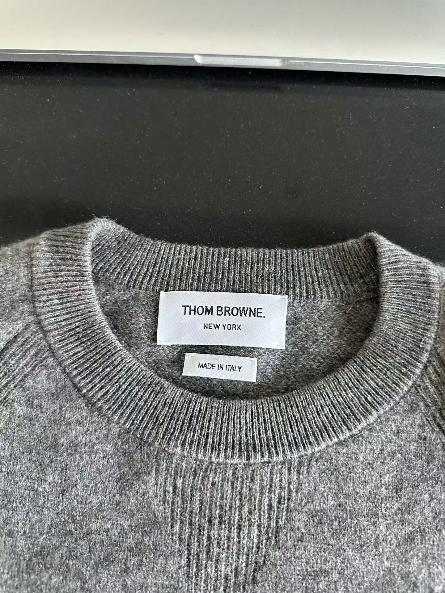 Thom Browne Thom Browne Medium Gray Cashmere Sweater Size US S / EU 44-46 / 1 - 3 Thumbnail