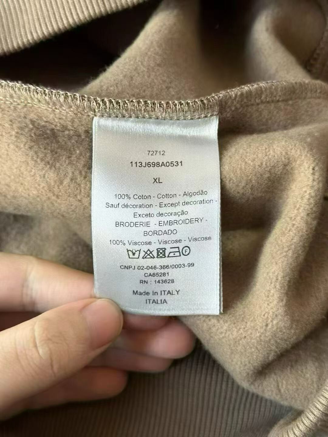 Dior Dior Brown CD Logo Hoodie Size US XL / EU 56 / 4 - 4 Thumbnail