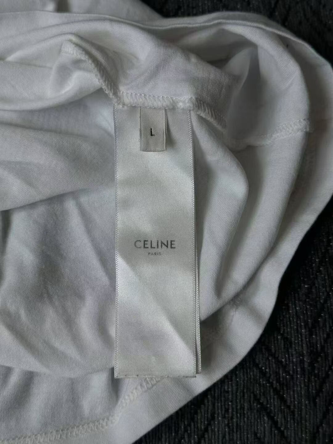 Celine Celine Triomphe Short Sleeve Top Size L / US 10 / IT 46 - 4 Thumbnail