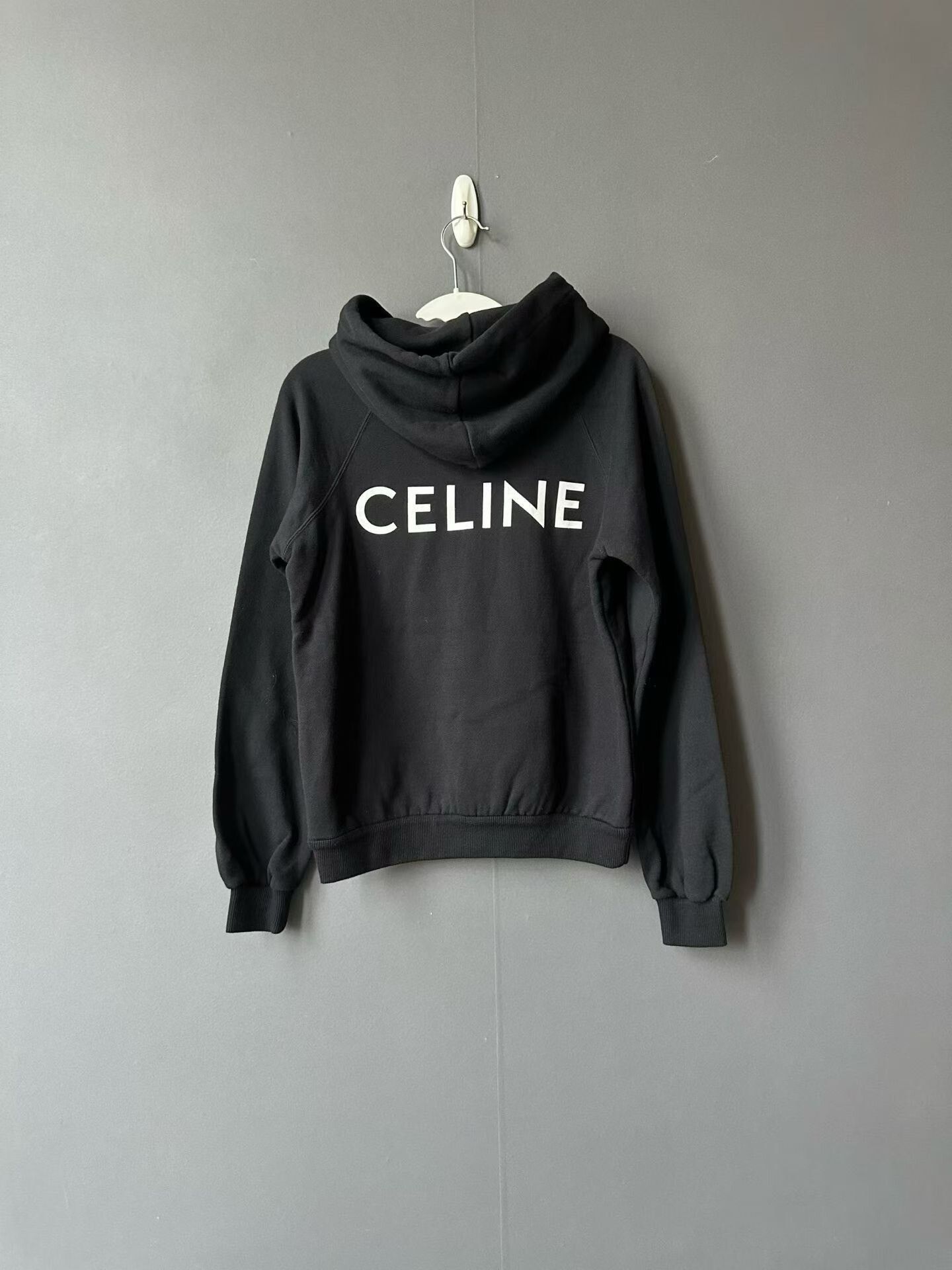 Celine Celine Back Logo Hoodie Size S / US 4 / IT 40 - 2 Thumbnail