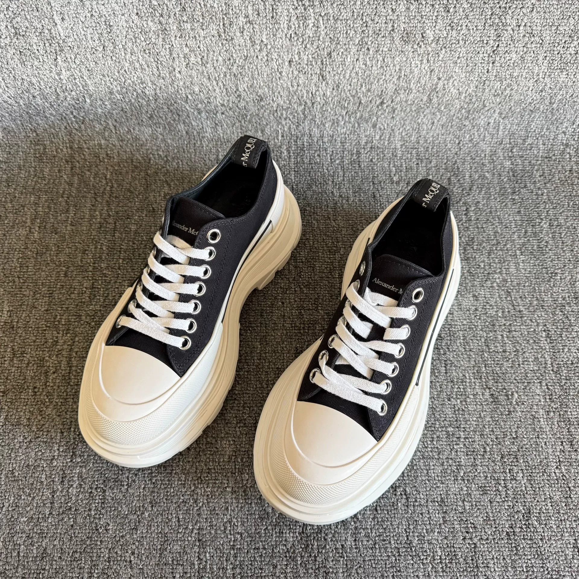 Alexander McQueen Alexander McQueen Platform Canvas Shoes Size US 7 / IT 37 - 2 Thumbnail
