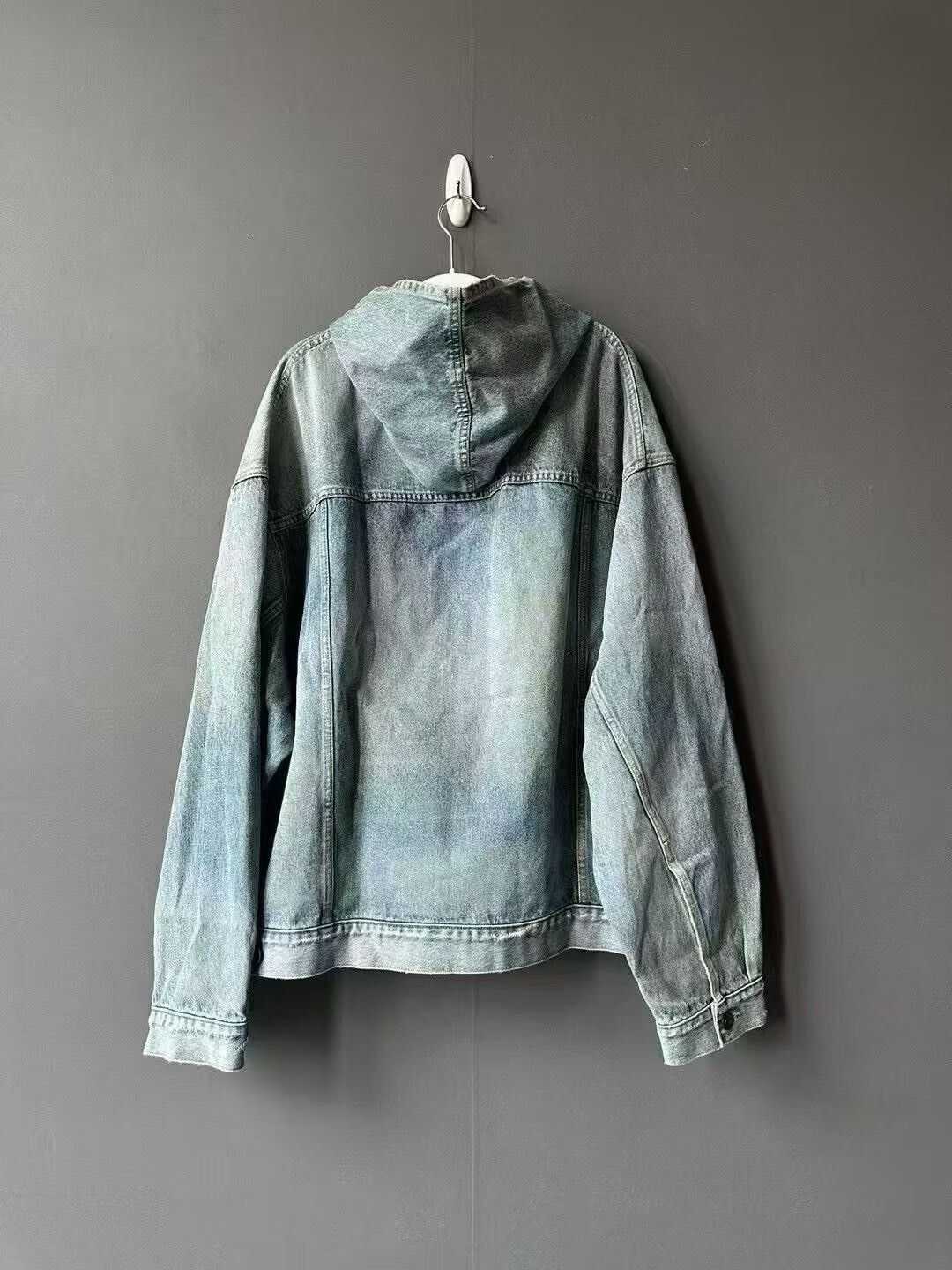 Balenciaga Balenciaga Denim Hoodie Size US M / EU 48-50 / 2 - 2 Thumbnail