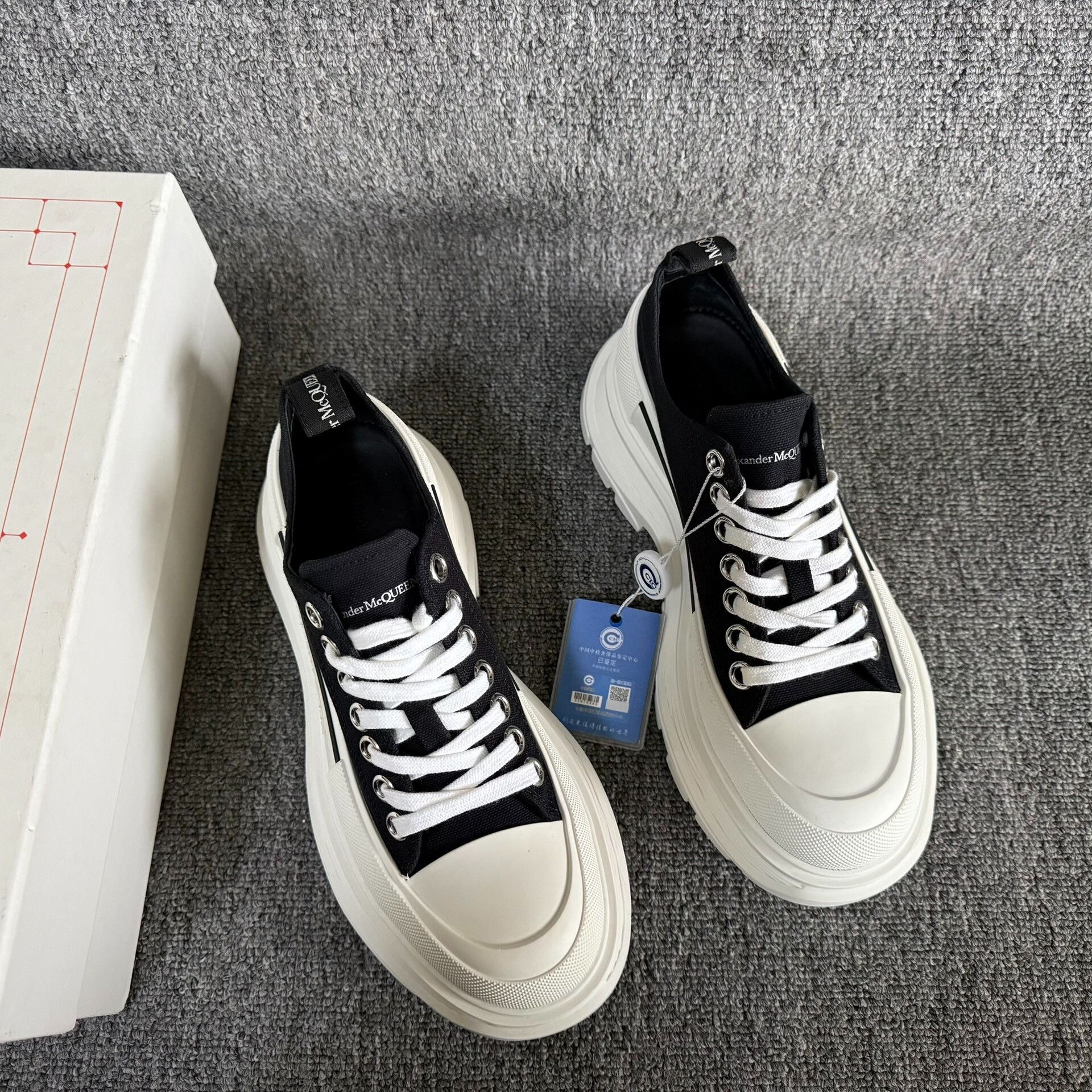 Alexander McQueen Alexander McQueen Platform Canvas Shoes Size US 7.5 / IT 37.5 - 4 Thumbnail