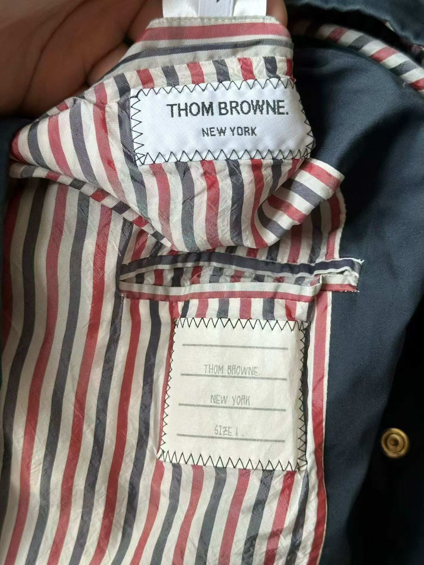 Thom Browne Thom Browne Striped Windbreaker Jacket Size US S / EU 44-46 / 1 - 4 Thumbnail