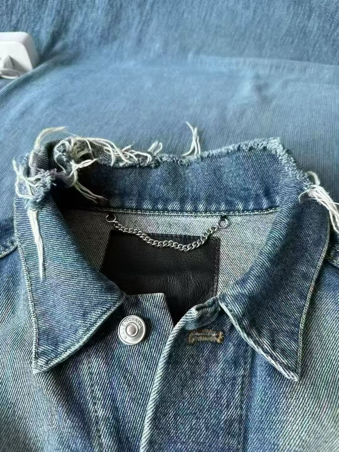 Balenciaga Balenciaga Coke Denim Jacket Size US S / EU 44-46 / 1 - 3 Thumbnail