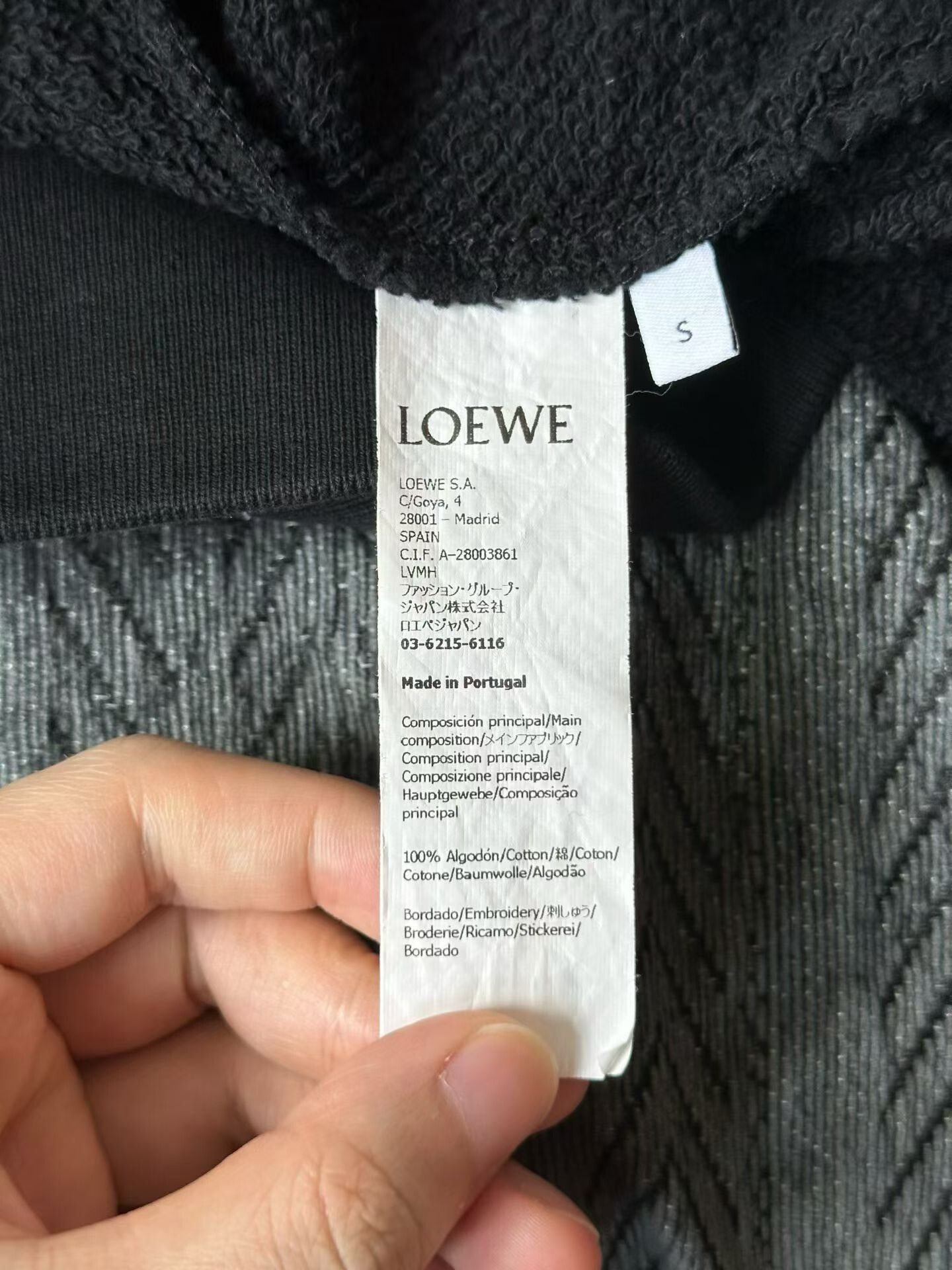 Loewe Loewe Topstitch Detail Hoodie Size US S / EU 44-46 / 1 - 3 Thumbnail