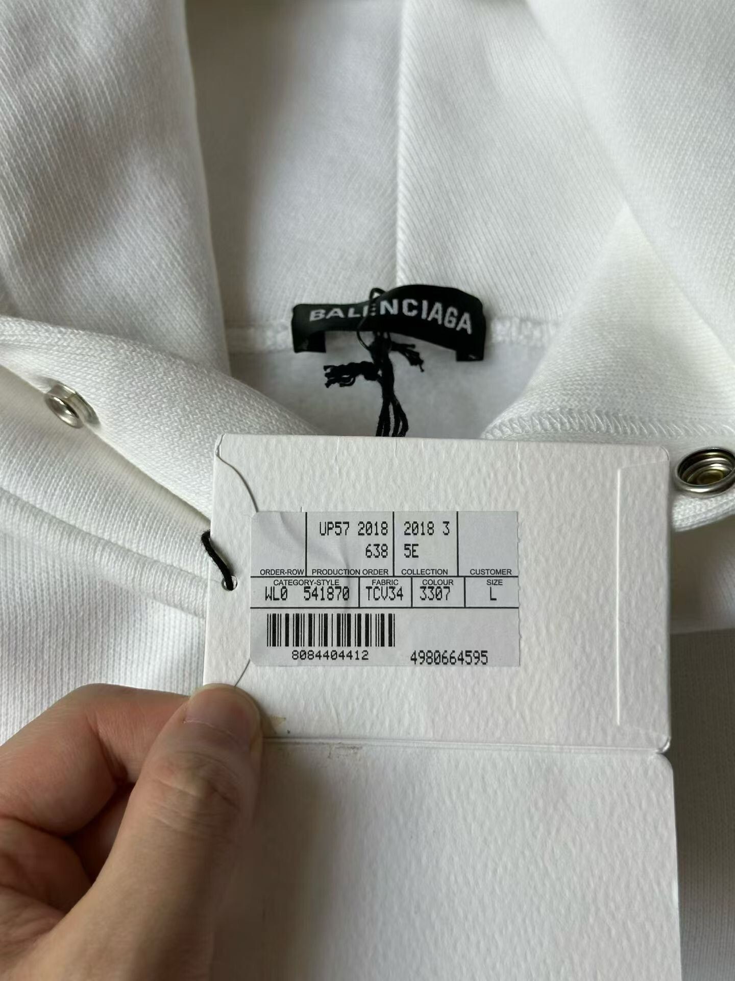 Balenciaga Balenciaga Charity Hoodie Size US L / EU 52-54 / 3 - 4 Thumbnail