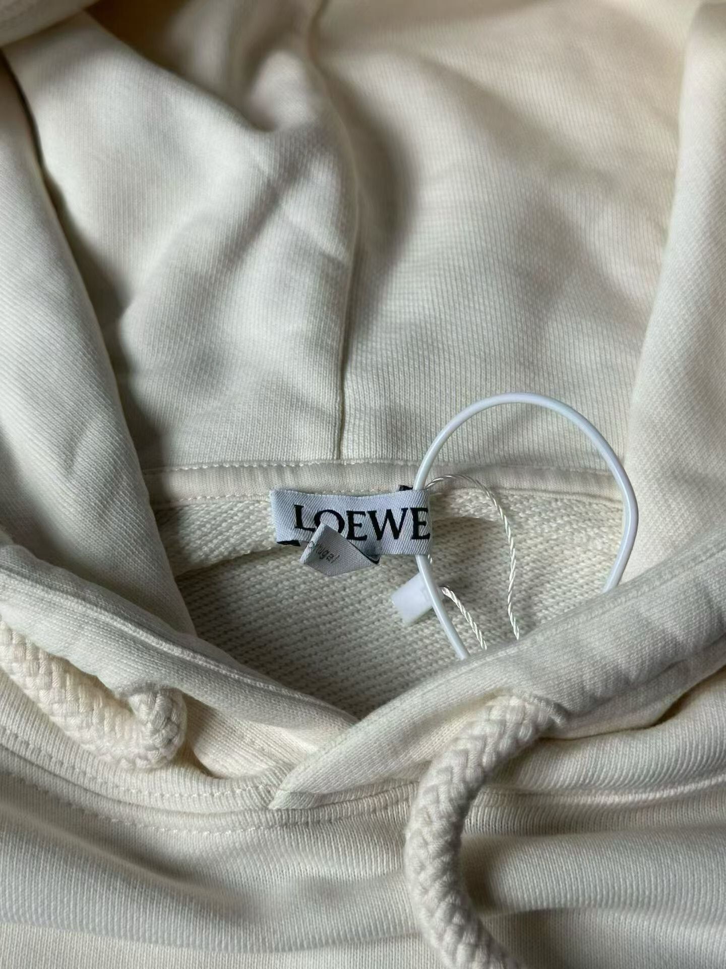 Loewe Loewe White Leather Patch Hoodie Size US M / EU 48-50 / 2 - 3 Thumbnail
