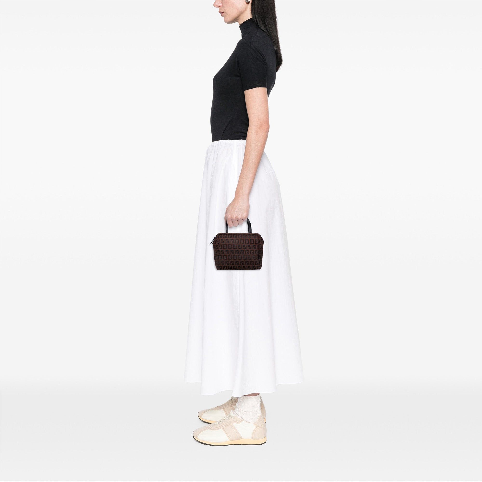 Fendi Mini Zucchino Canvas Handbag Size ONE SIZE - 11 Thumbnail
