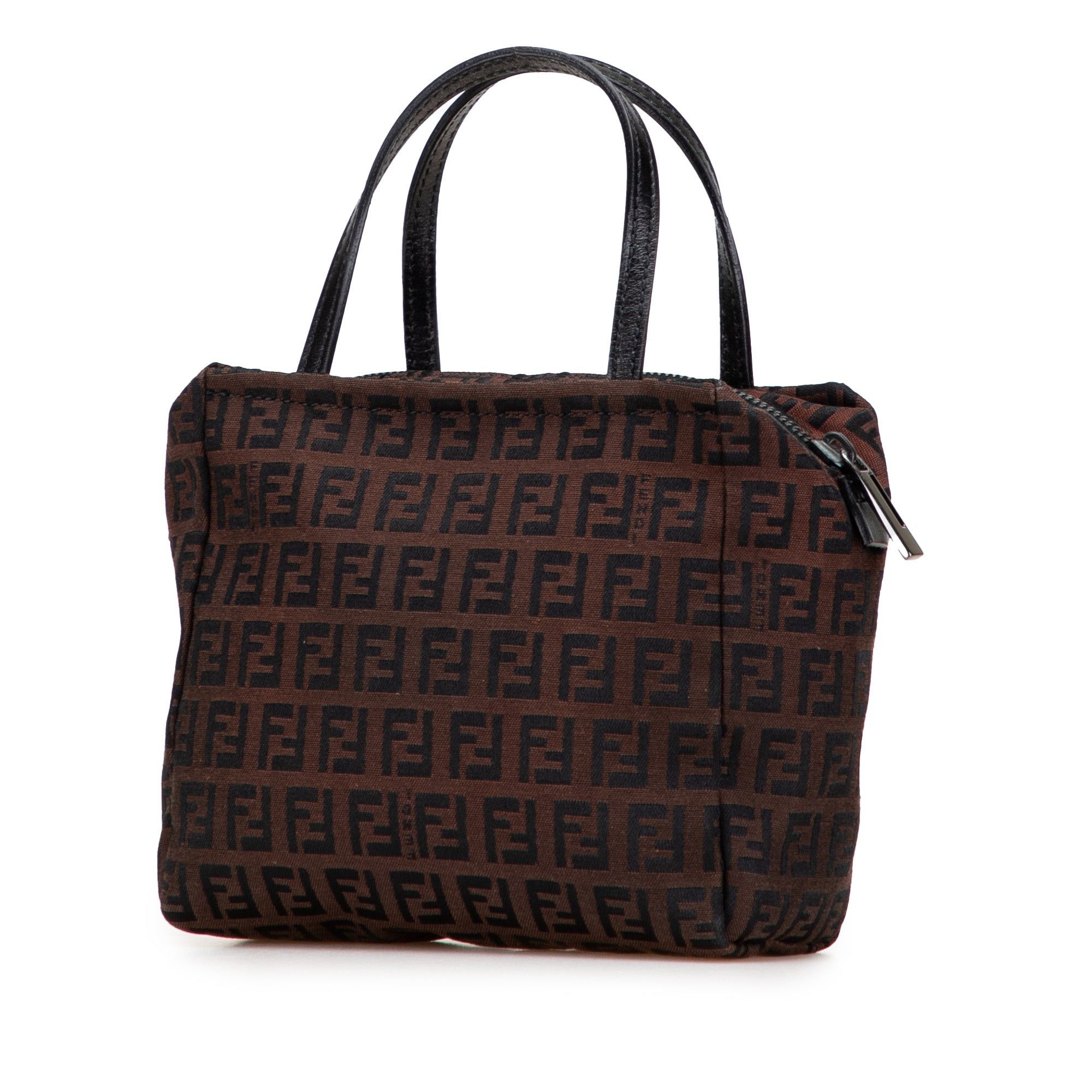 Fendi Mini Zucchino Canvas Handbag Size ONE SIZE - 2 Thumbnail