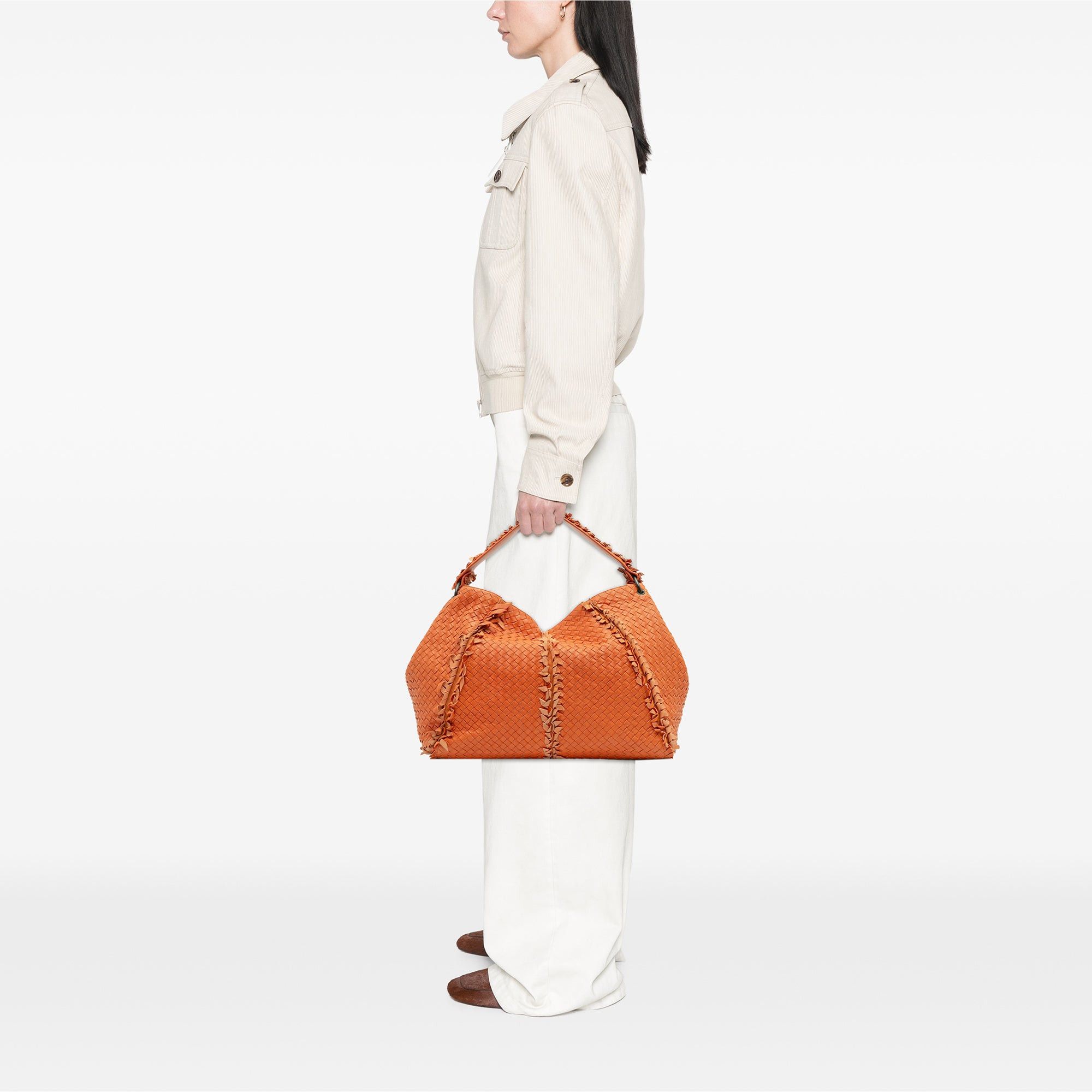 Bottega Veneta Large Nappa Intrecciato Franges Hobo Size ONE SIZE - 12 Thumbnail