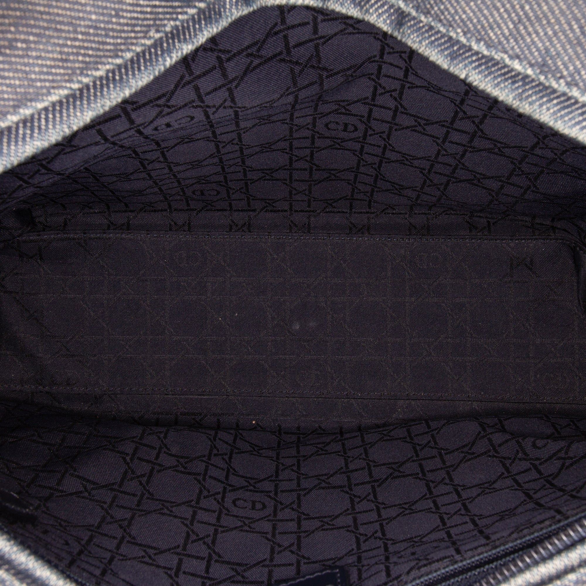 Dior Large Denim Cannage Lady Dior Size ONE SIZE - 4 Thumbnail