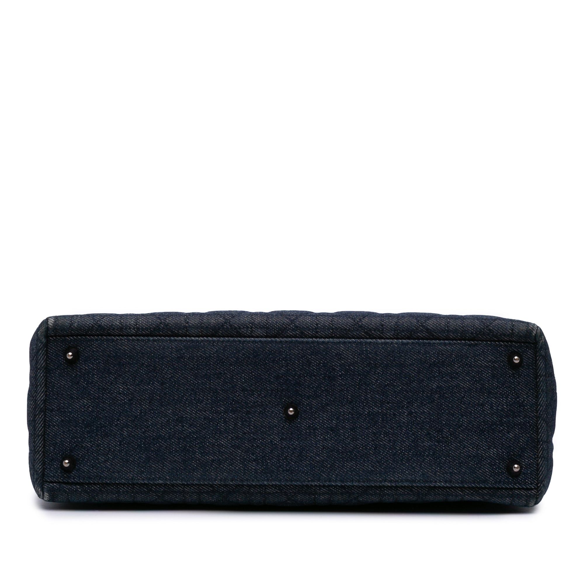Dior Large Denim Cannage Lady Dior Size ONE SIZE - 3 Thumbnail