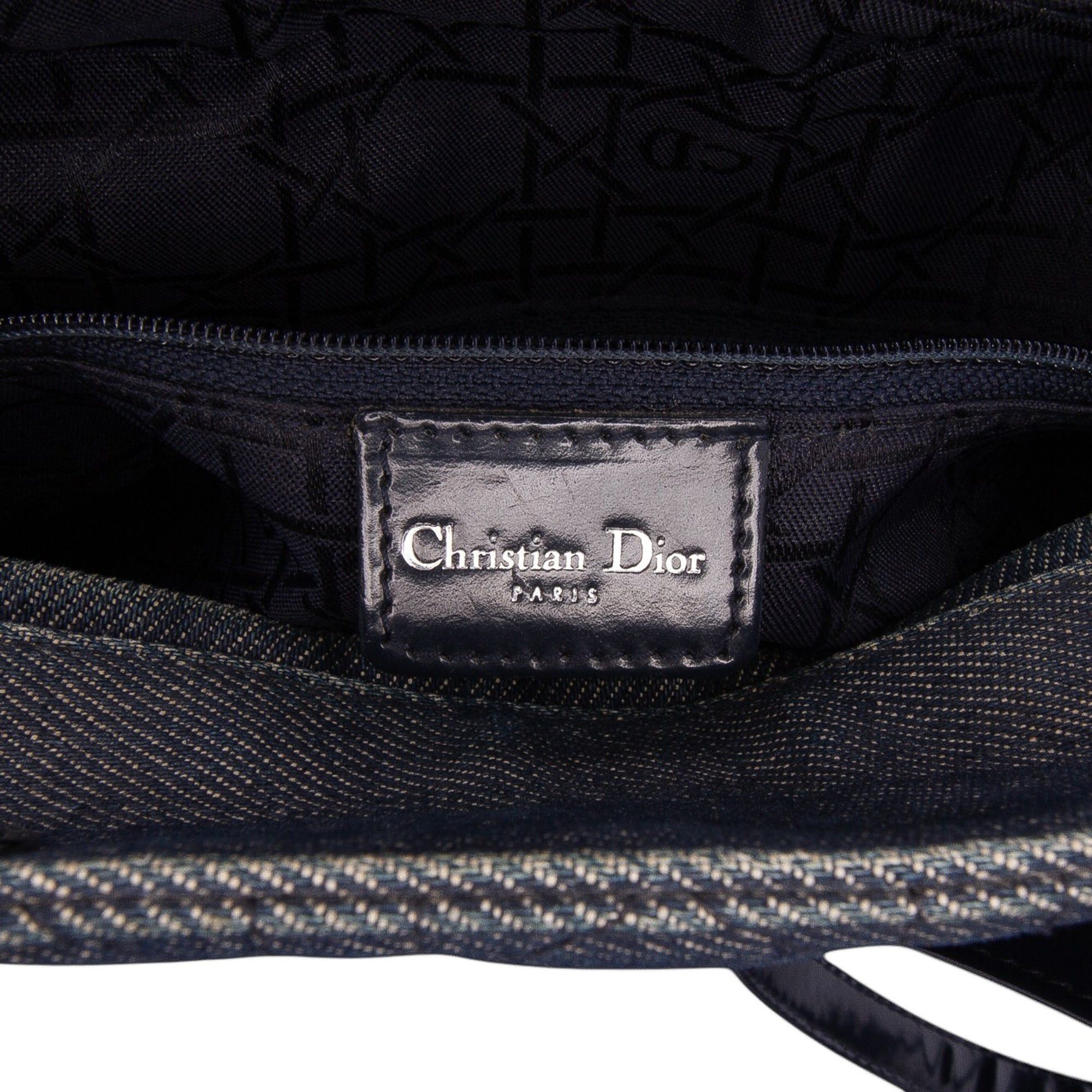 Dior Large Denim Cannage Lady Dior Size ONE SIZE - 5 Thumbnail