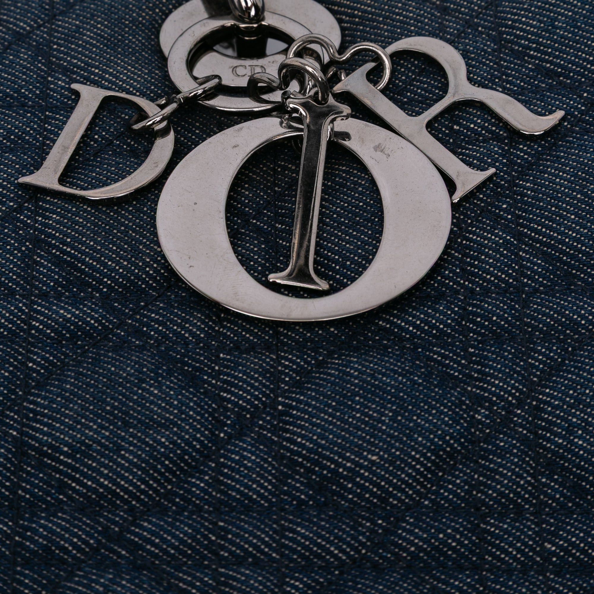 Dior Large Denim Cannage Lady Dior Size ONE SIZE - 9 Thumbnail