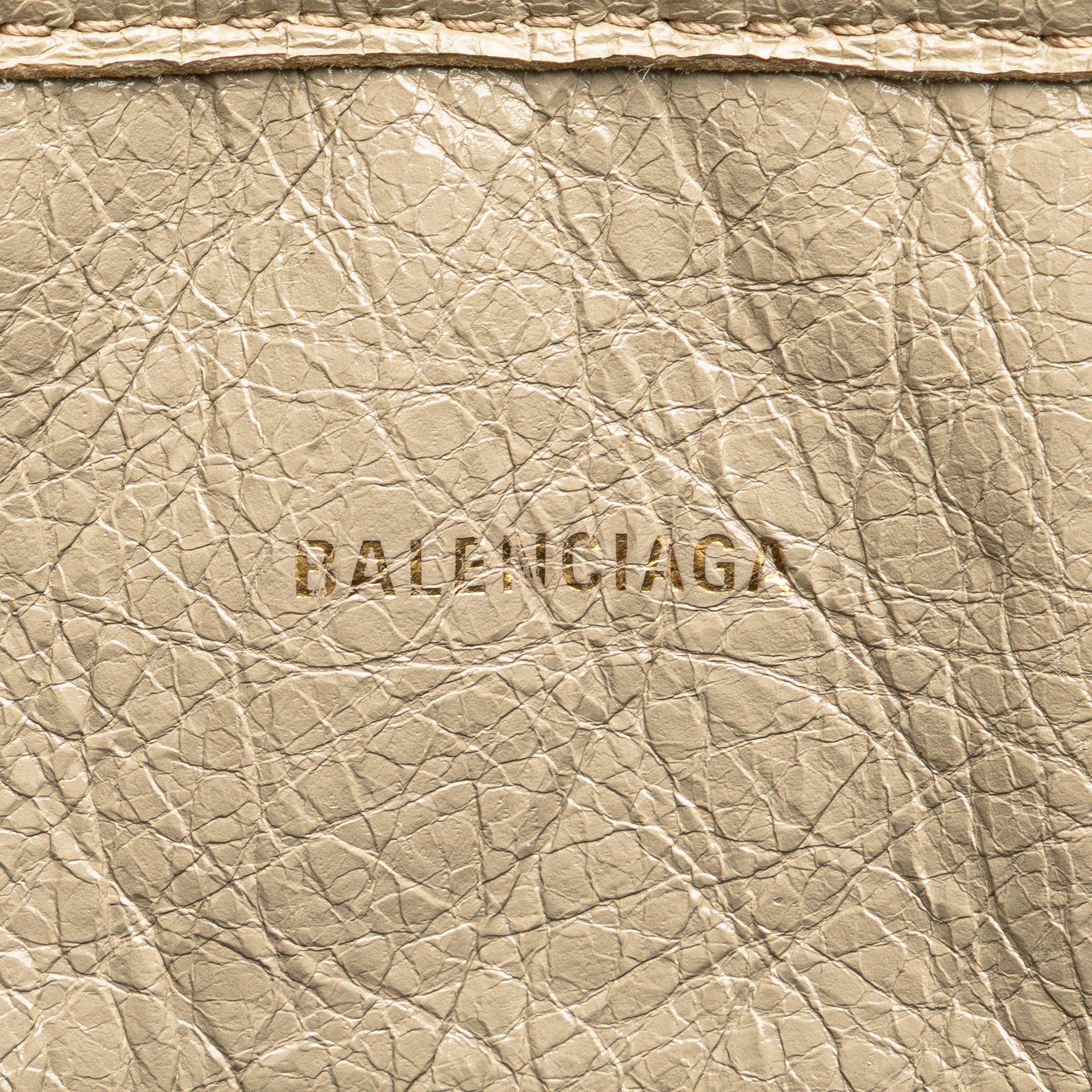 Balenciaga Medium Woven Calfskin Barbes East West Shopper Bag Size ONE SIZE - 6 Thumbnail
