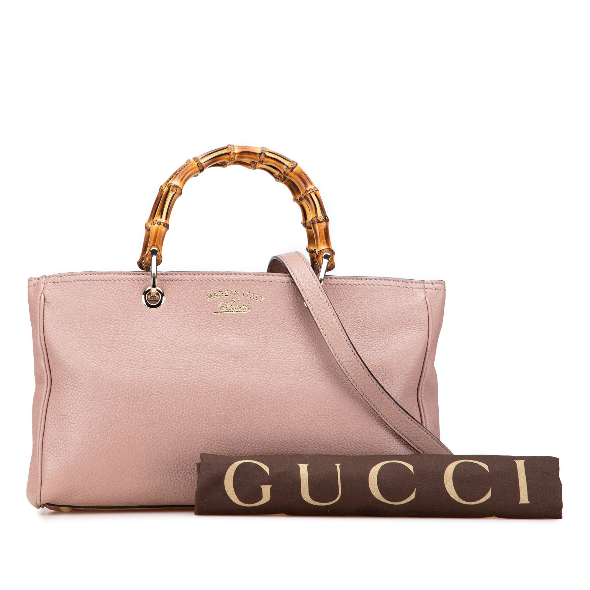 Gucci Medium Calfskin Bamboo Shopper Satchel Size ONE SIZE - 10 Thumbnail