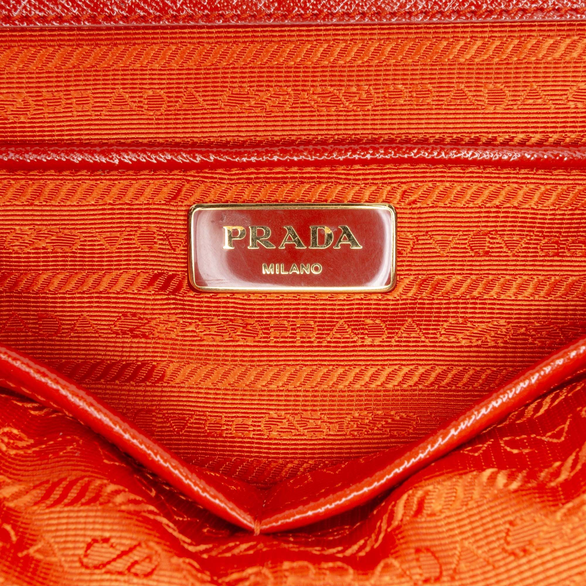 Prada Medium Saffiano Vernice Galleria Double Zip Satchel Size ONE SIZE - 5 Thumbnail