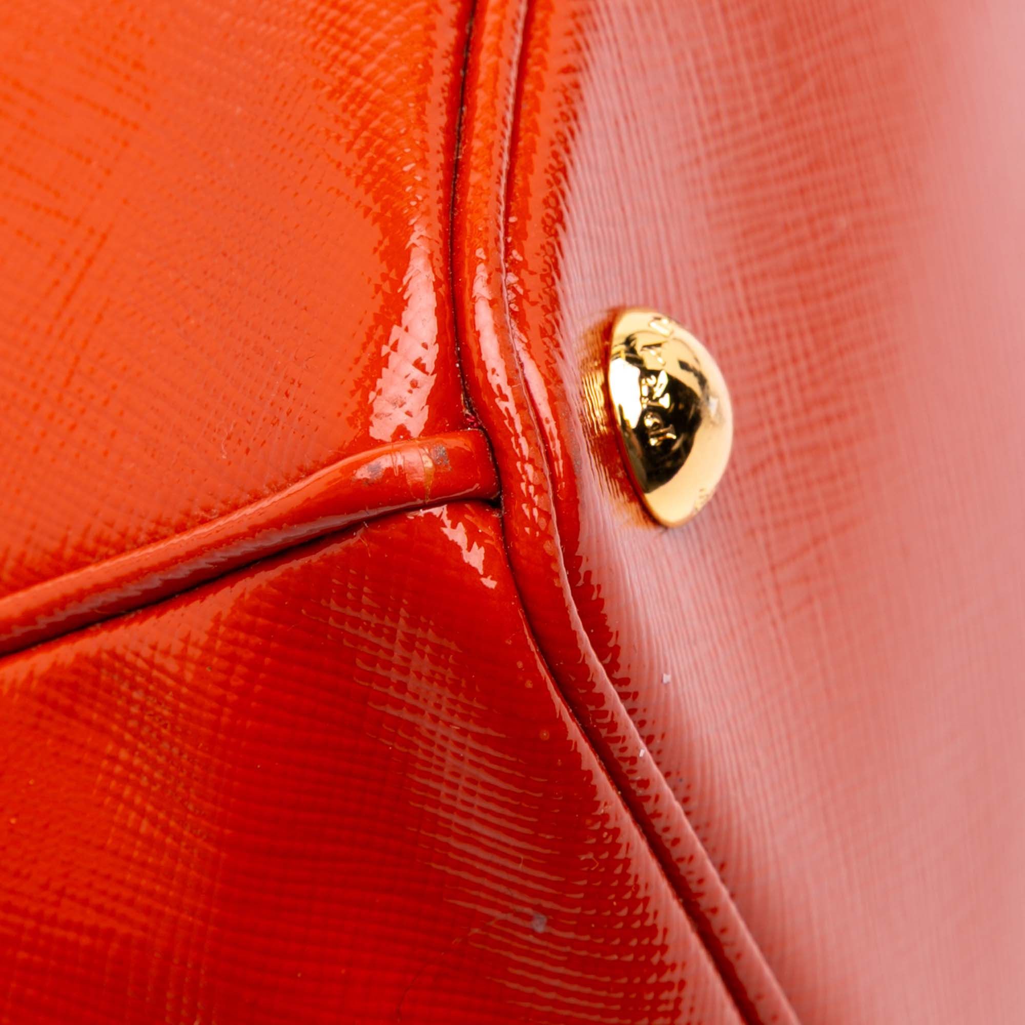 Prada Medium Saffiano Vernice Galleria Double Zip Satchel Size ONE SIZE - 8 Thumbnail
