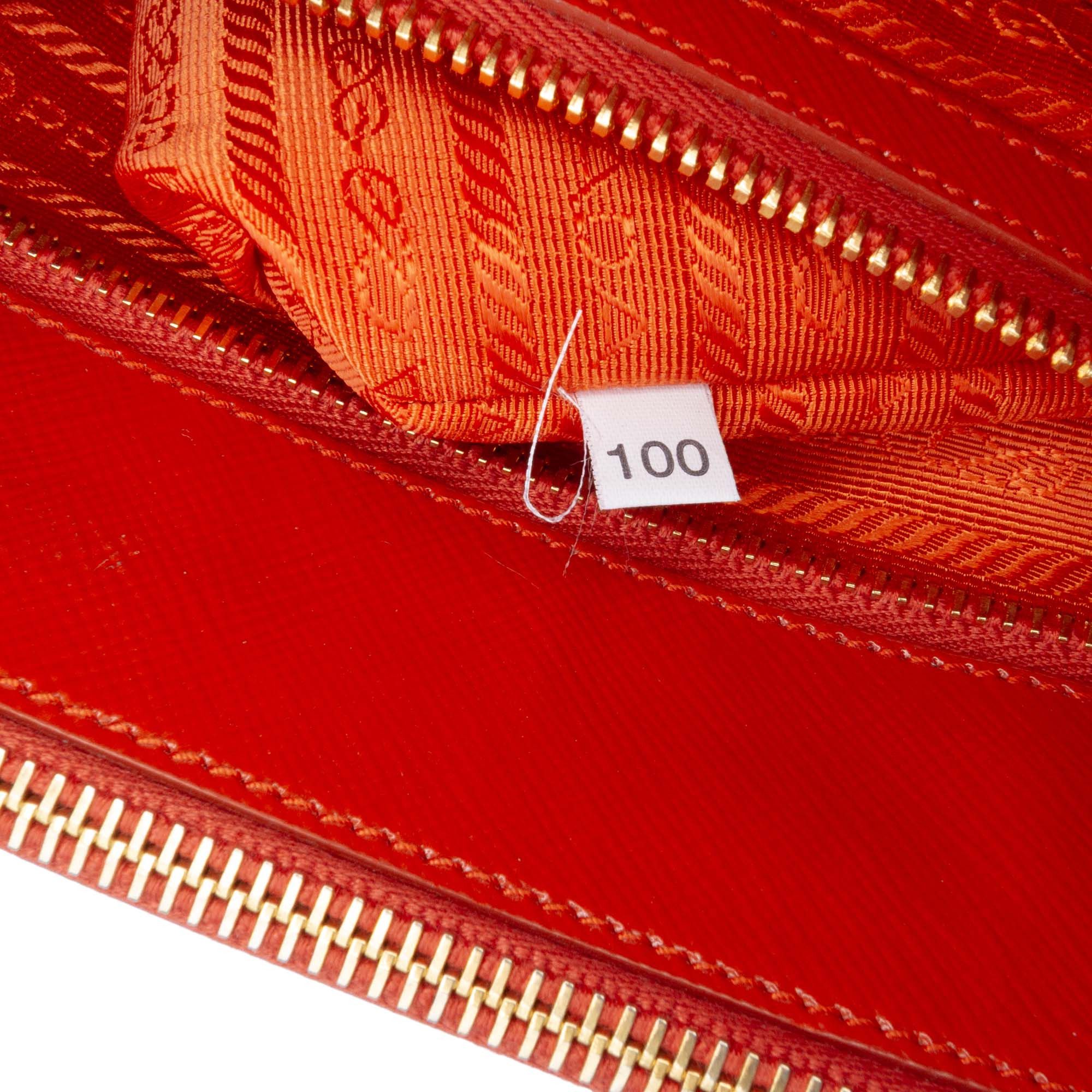 Prada Medium Saffiano Vernice Galleria Double Zip Satchel Size ONE SIZE - 7 Thumbnail
