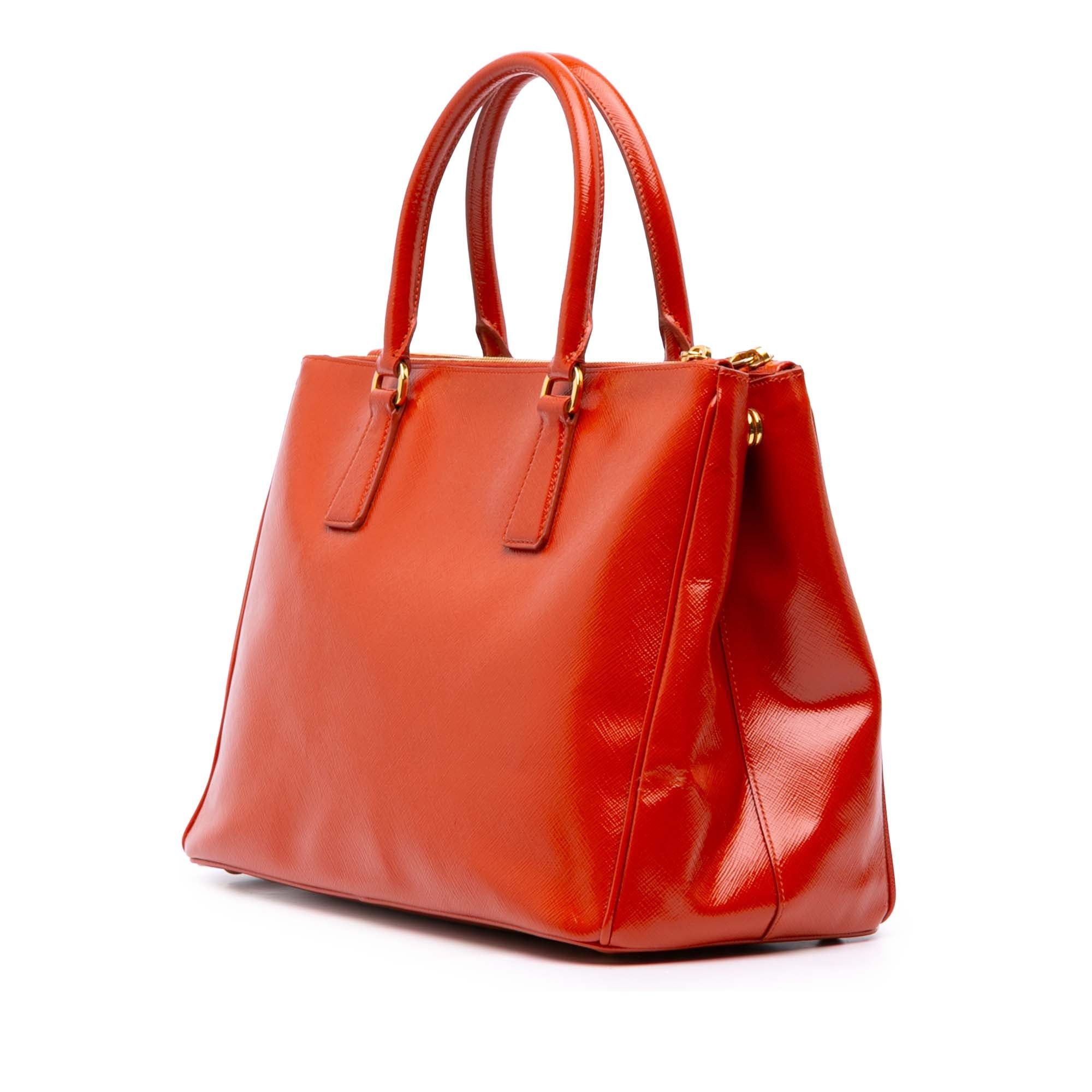 Prada Medium Saffiano Vernice Galleria Double Zip Satchel Size ONE SIZE - 2 Thumbnail
