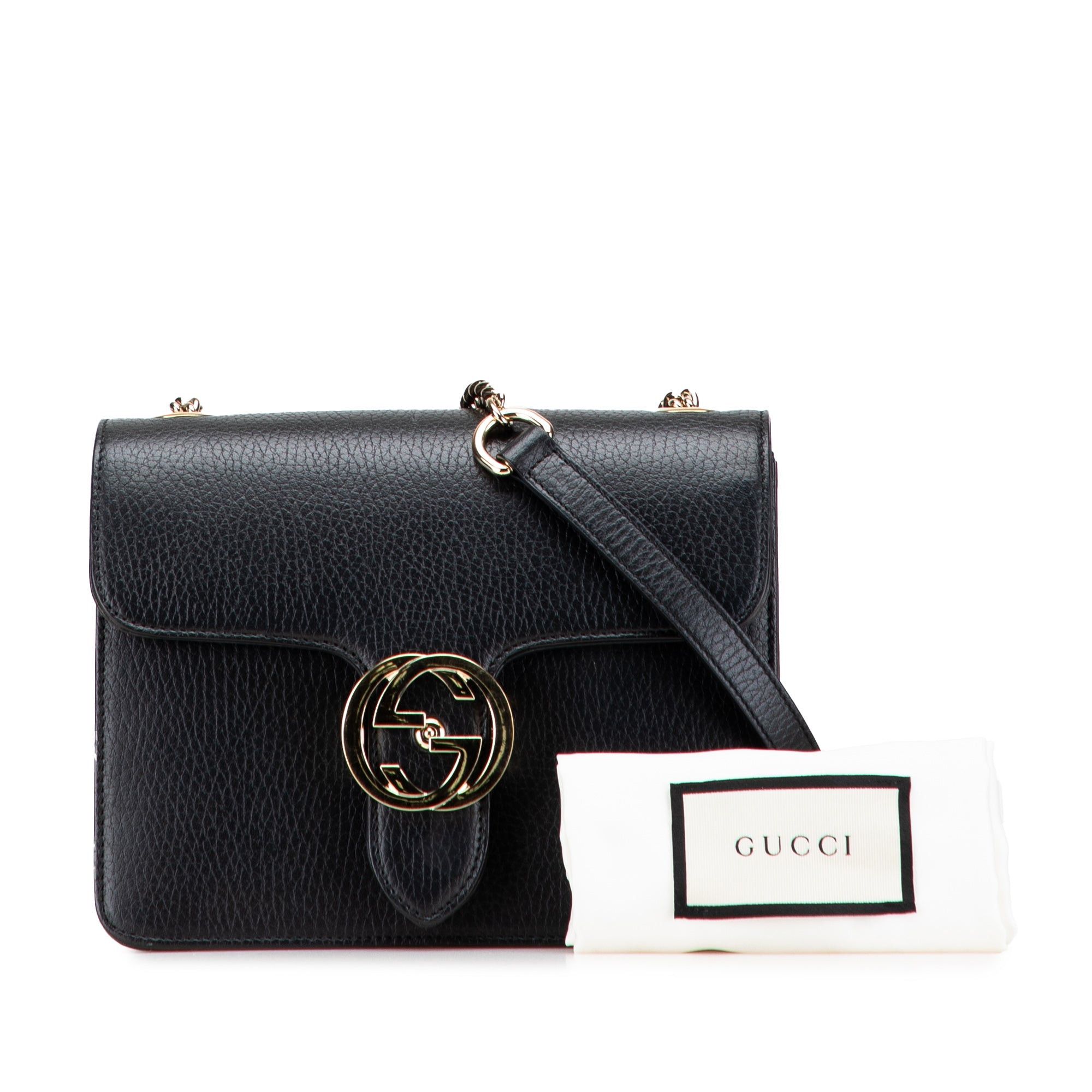 Gucci Small Dollar Calfskin Interlocking G Crossbody Size ONE SIZE - 10 Thumbnail