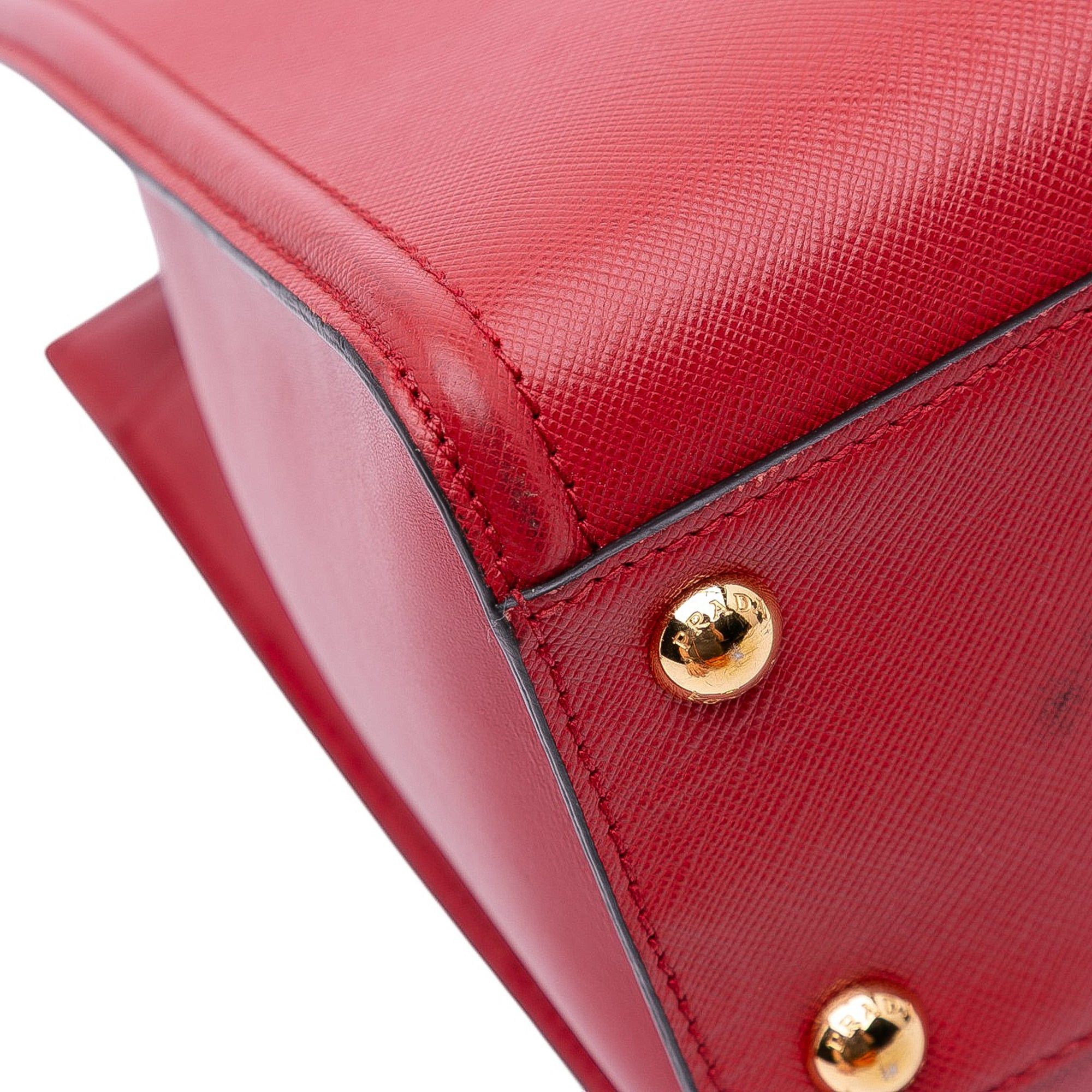 Prada Soft Calf Trimmed Saffiano Convertible Tote Size ONE SIZE - 7 Thumbnail