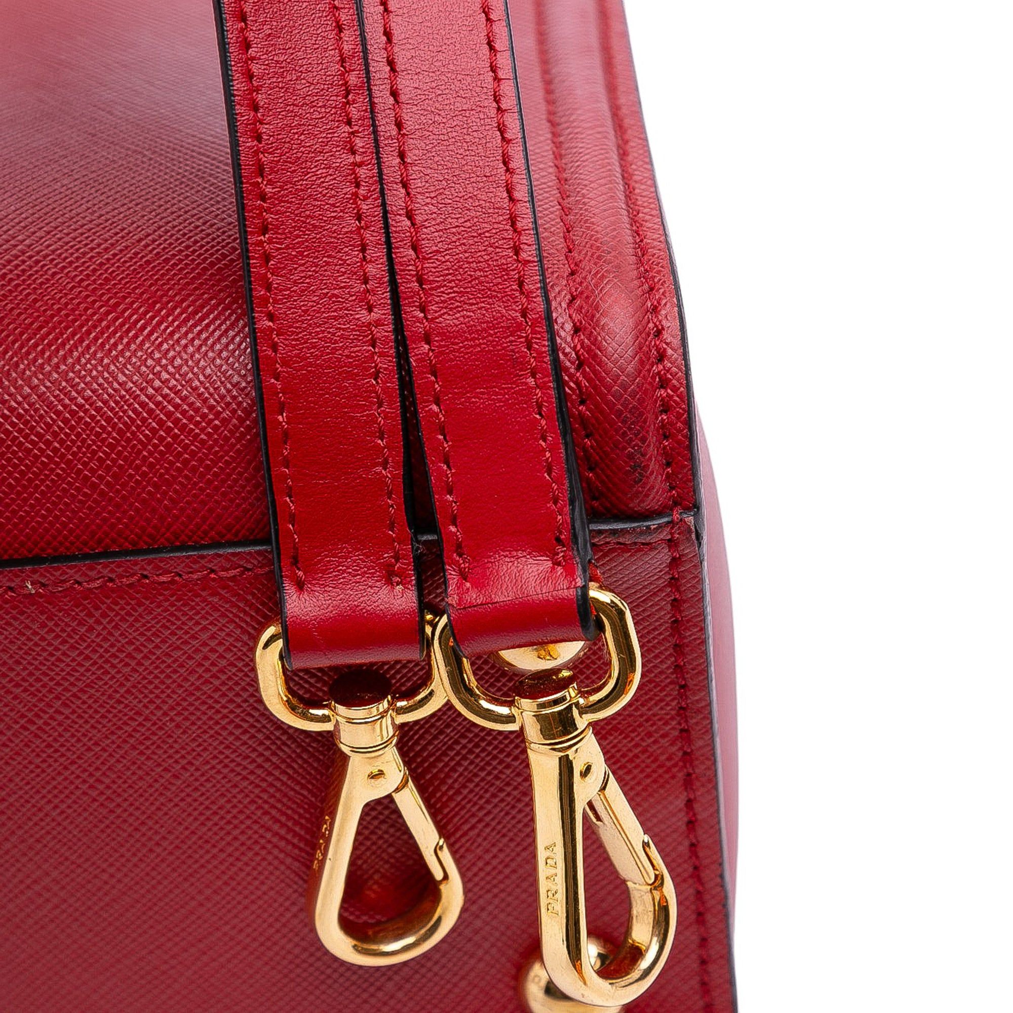 Prada Soft Calf Trimmed Saffiano Convertible Tote Size ONE SIZE - 11 Thumbnail