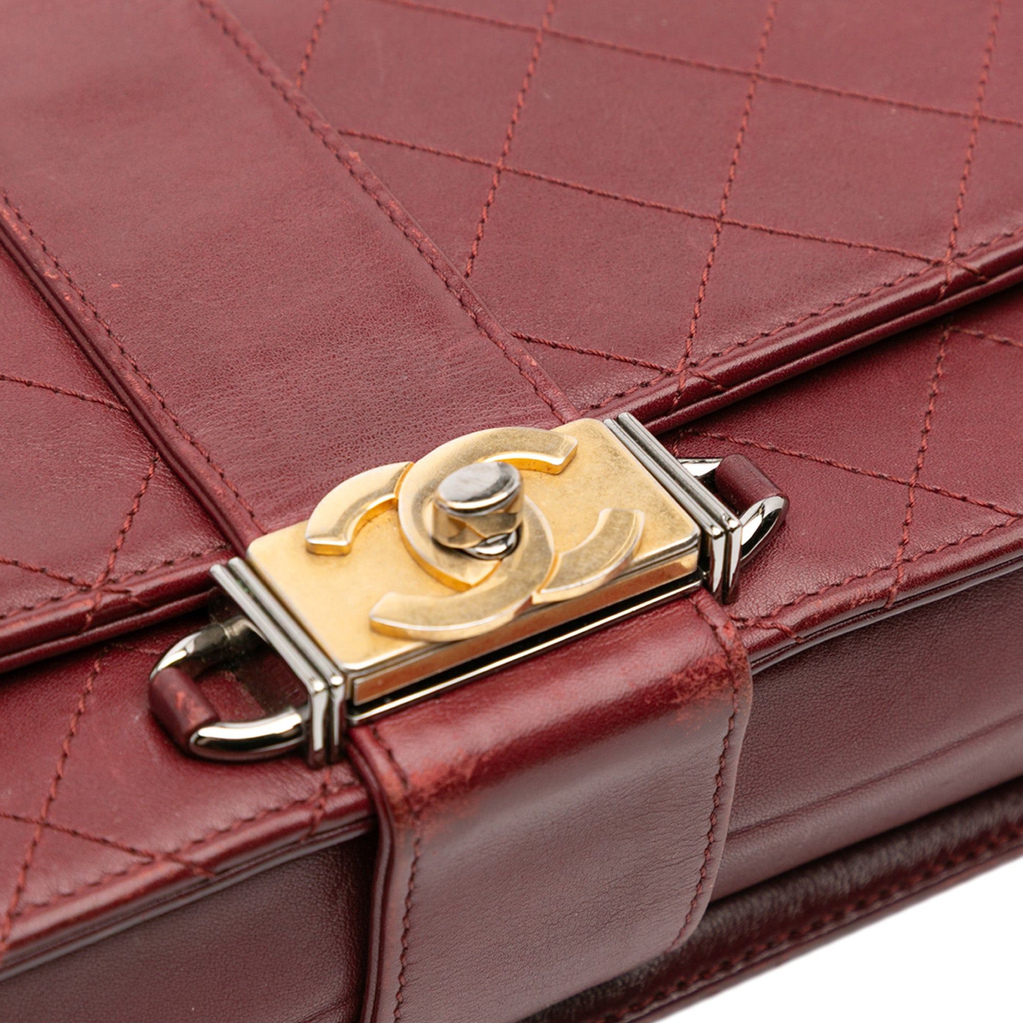 Chanel CC Stitched Calfskin Chain Flap Size ONE SIZE - 9 Thumbnail