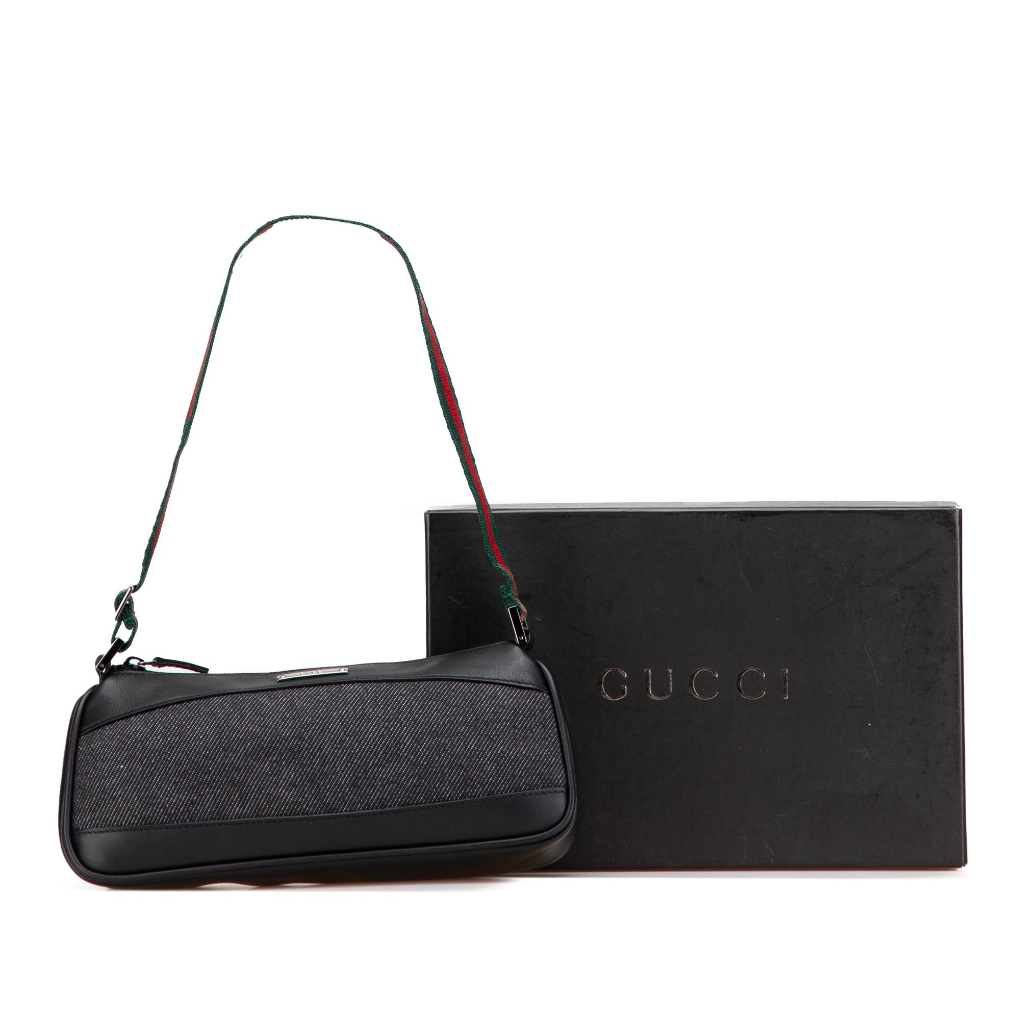 Gucci Denim Web Shoulder Bag Size ONE SIZE - 11 Thumbnail