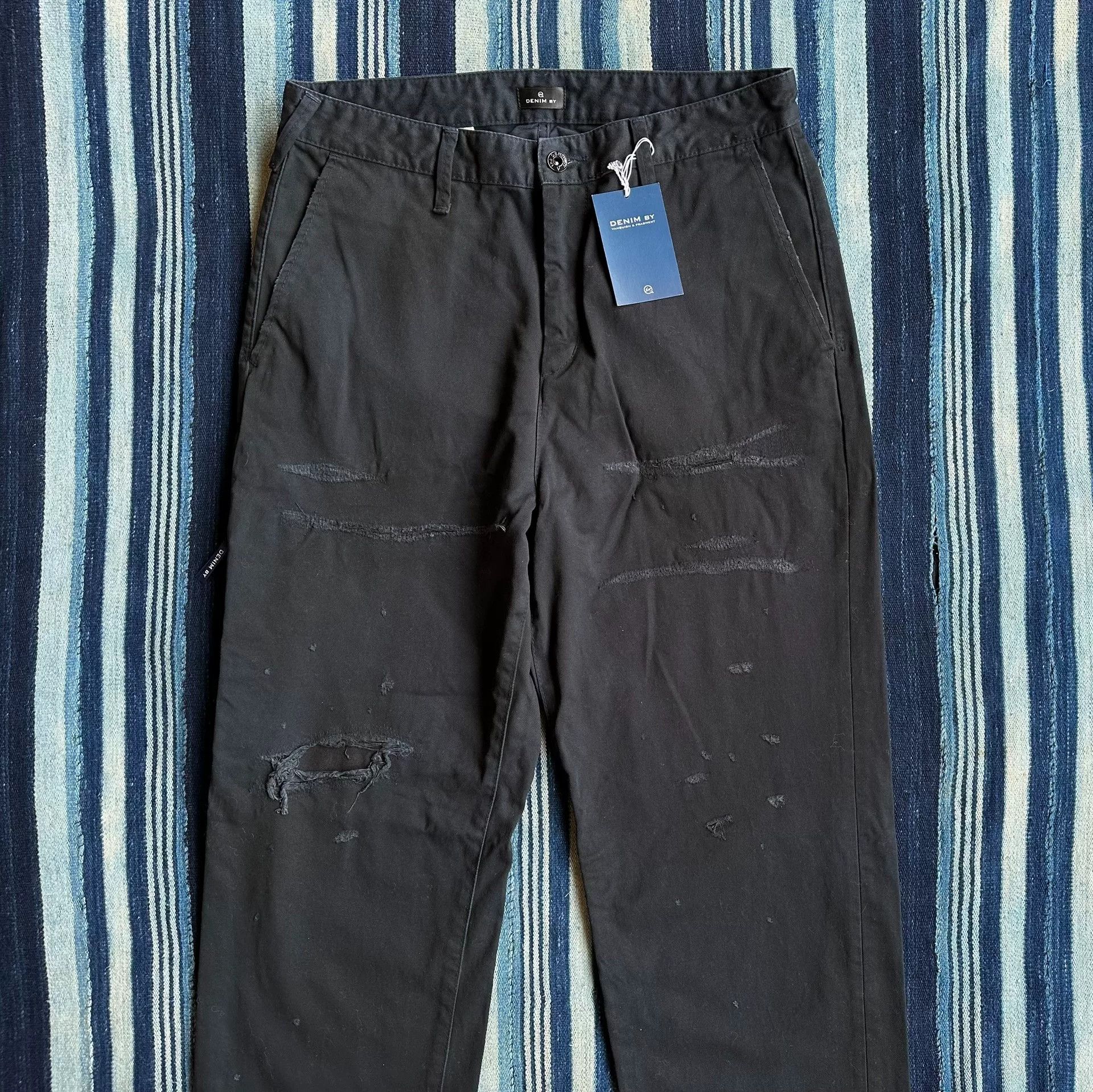 Vanquish Vanquish Fragment Distressed Denim Casual Pants Size US 30 / EU 46 - 5 Thumbnail