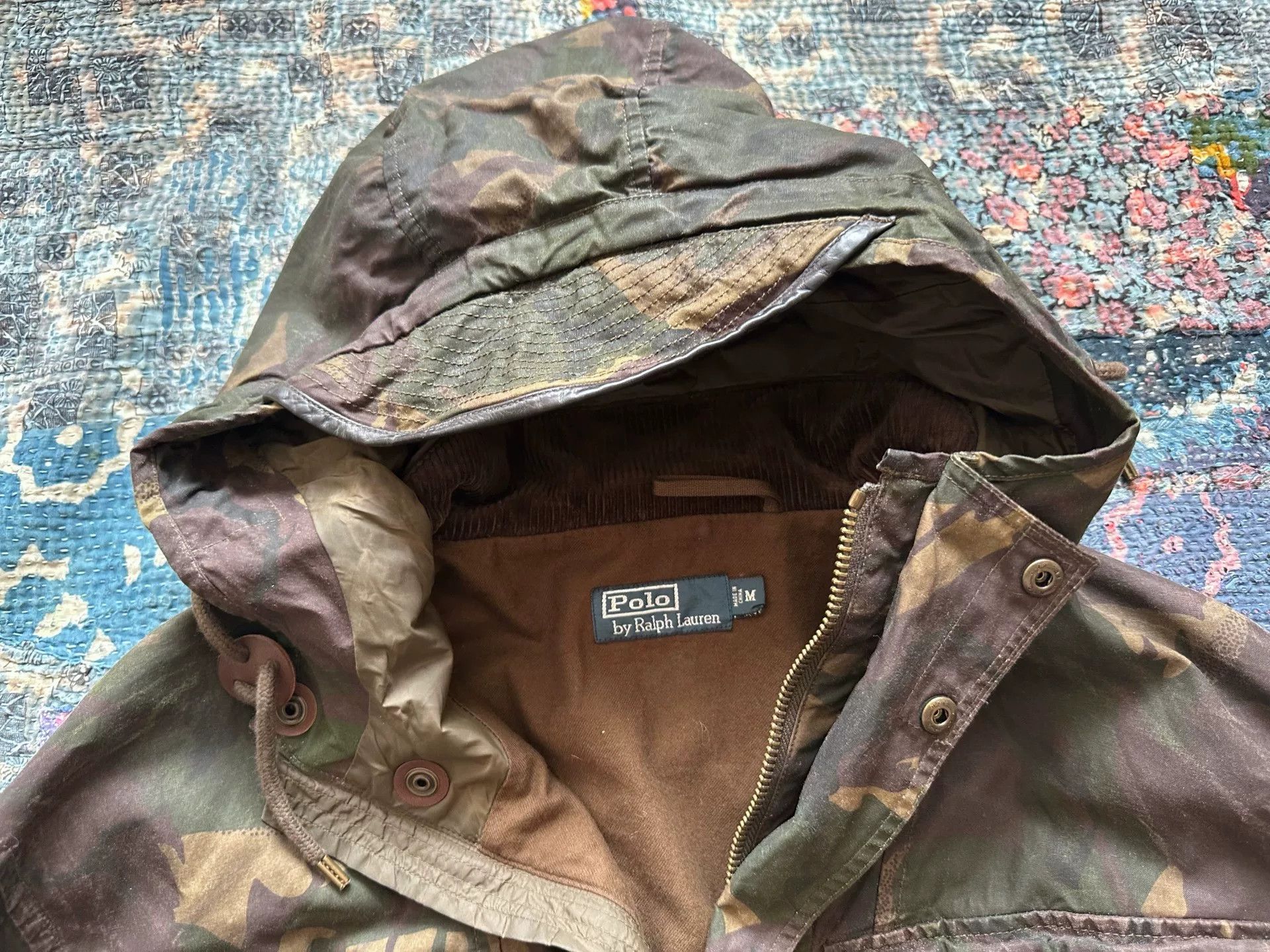 RRL Ralph Lauren Polo Ralph Lauren RRL Waxed Camo Jacket Size US M / EU 48-50 / 2 - 3 Thumbnail