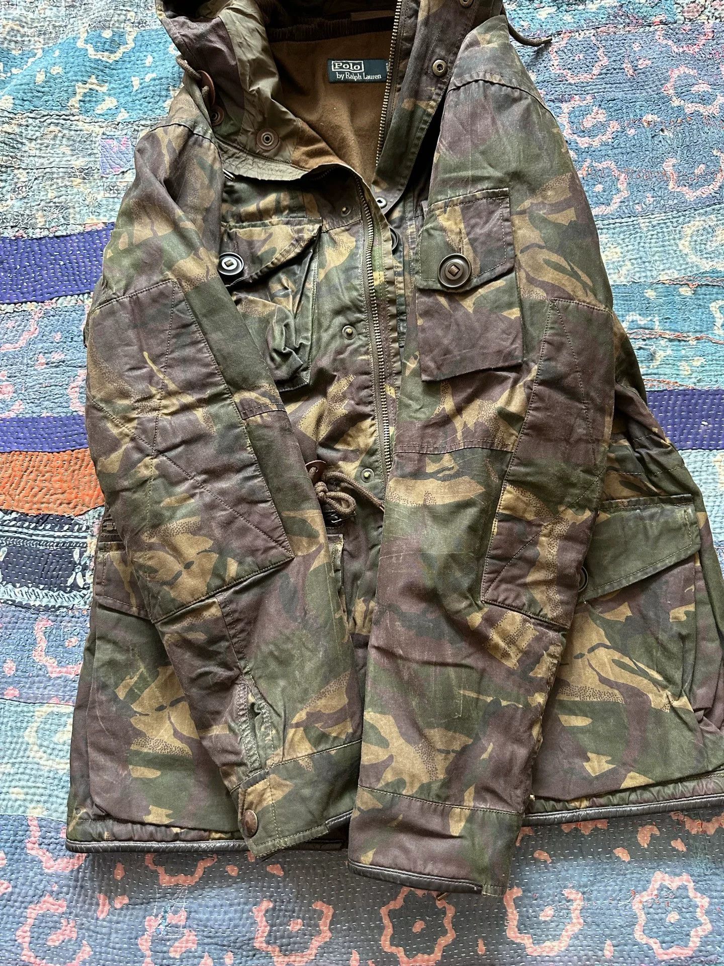 RRL Ralph Lauren Polo Ralph Lauren RRL Waxed Camo Jacket Size US M / EU 48-50 / 2 - 8 Thumbnail
