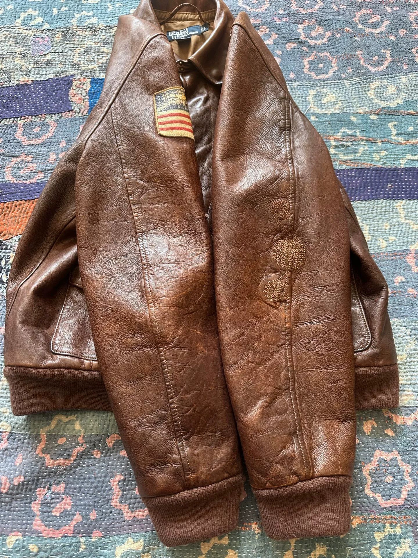 Polo Ralph Lauren Polo Ralph Lauren A2 Leather Jacket Size US L / EU 52-54 / 3 - 5 Thumbnail