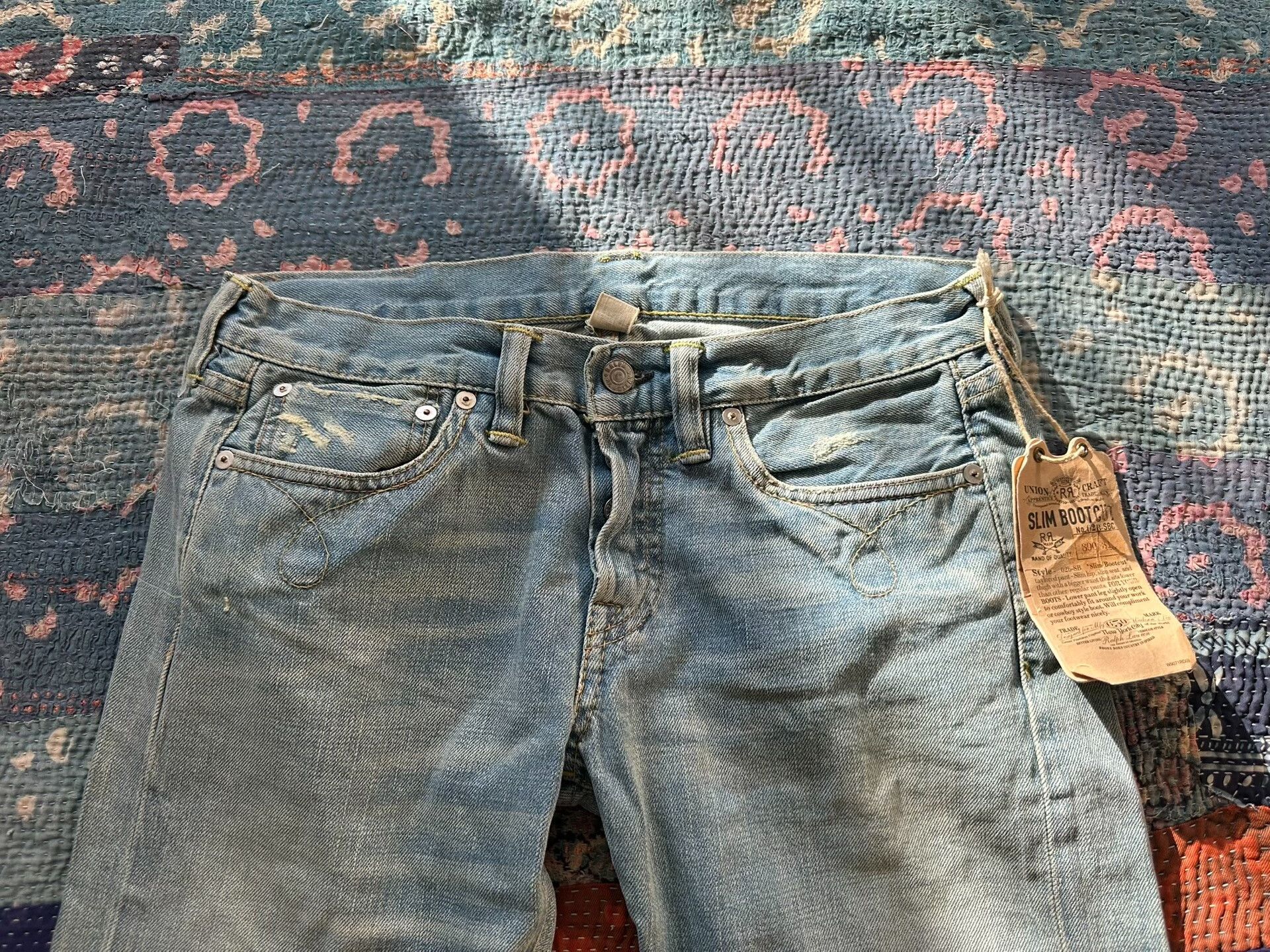 RRL Ralph Lauren RRL Slim Boot Cut Jeans Size 30" / US 8 / IT 44 - 4 Thumbnail